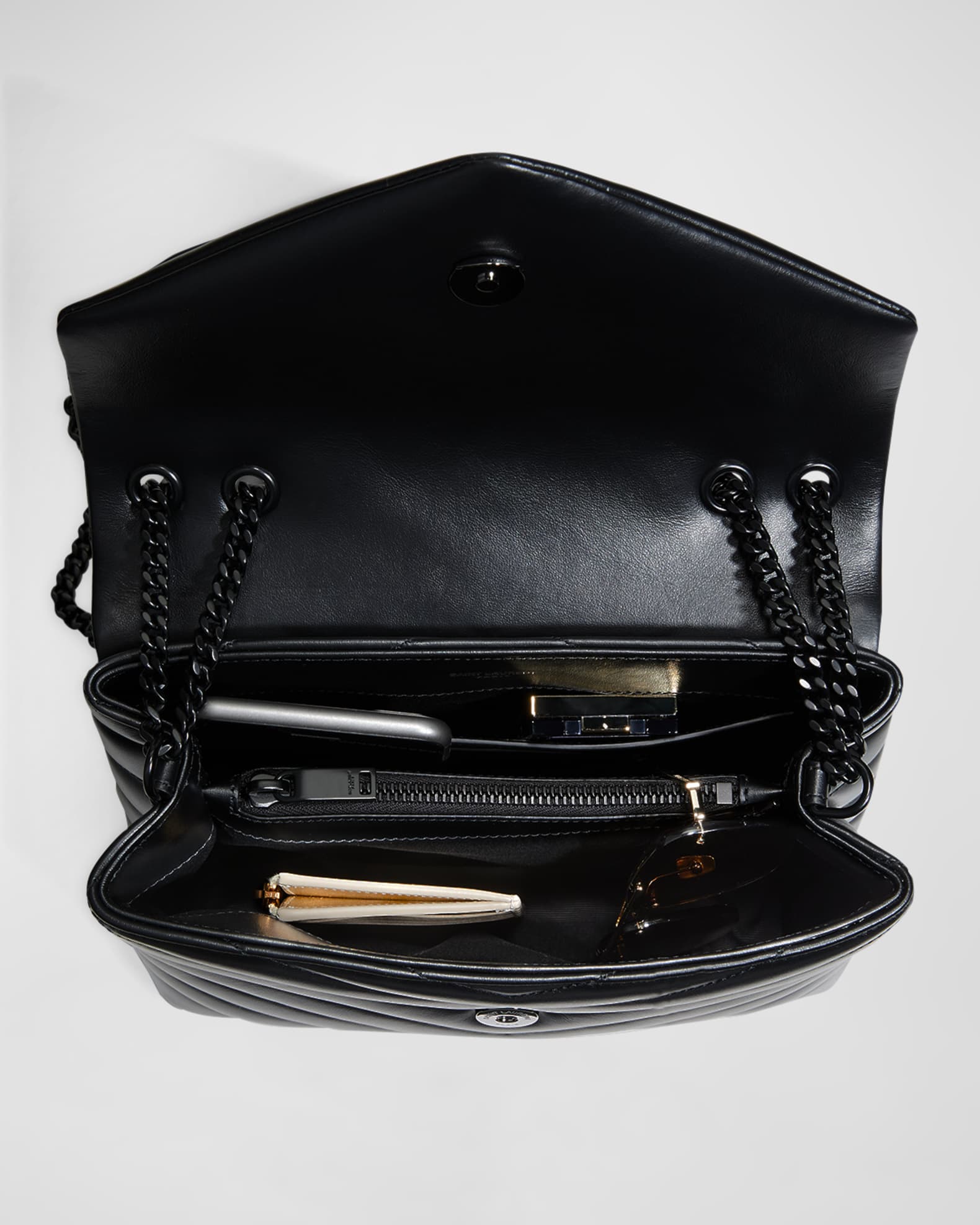 Loulou Small Matelasse Calfskin Flap Top Shoulder Bag Collection Neiman Marcus