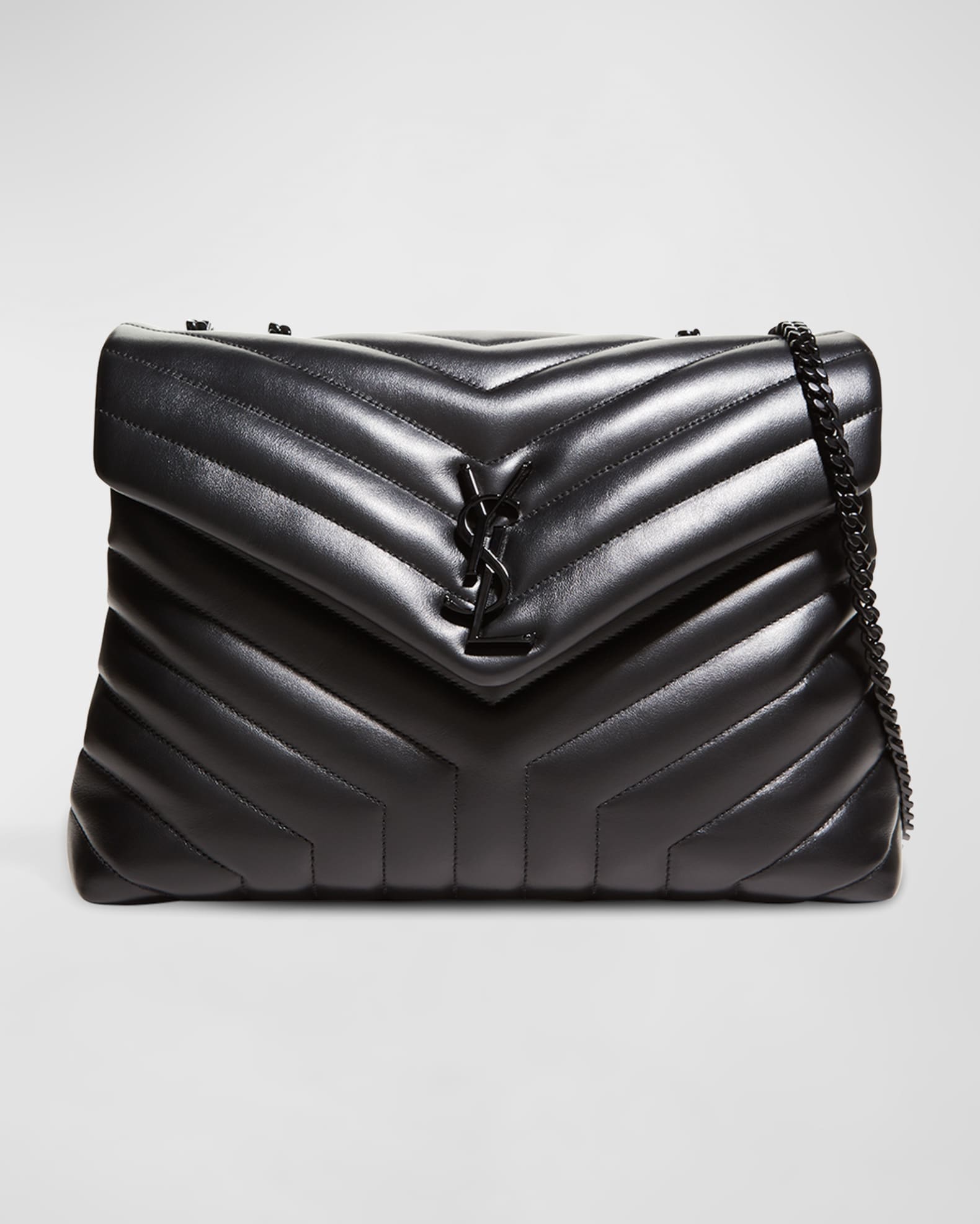 Saint Laurent Loulou Medium YSL Shoulder Bag in Quilted Leather Neiman Marcus