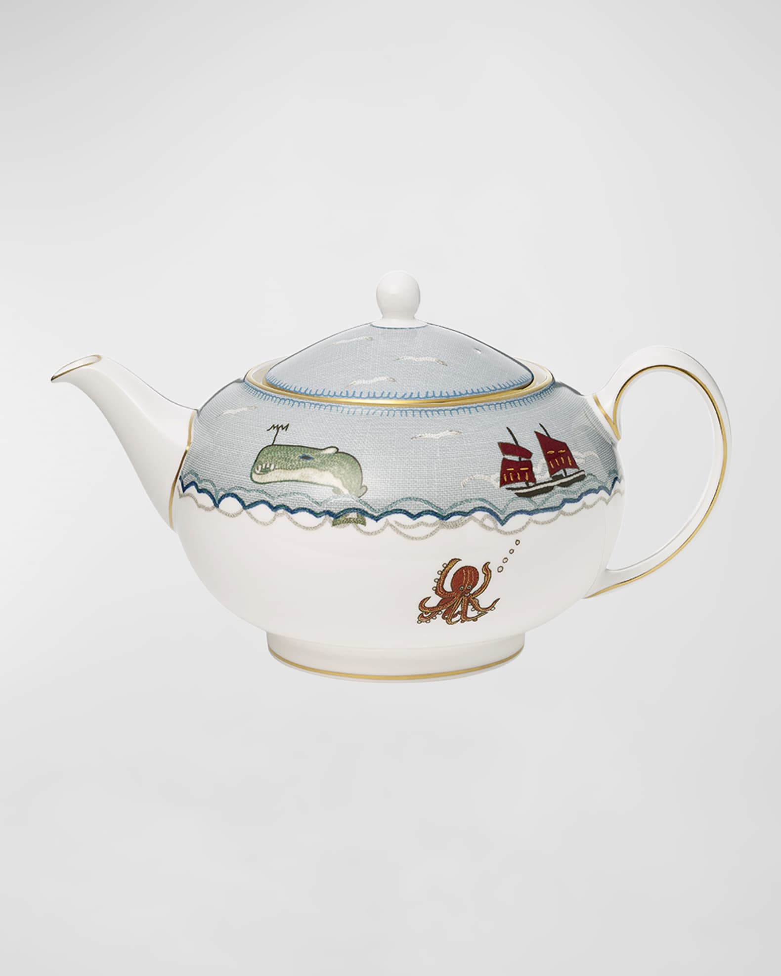 Wedgwood Sailor's Farewell Teapot Neiman Marcus