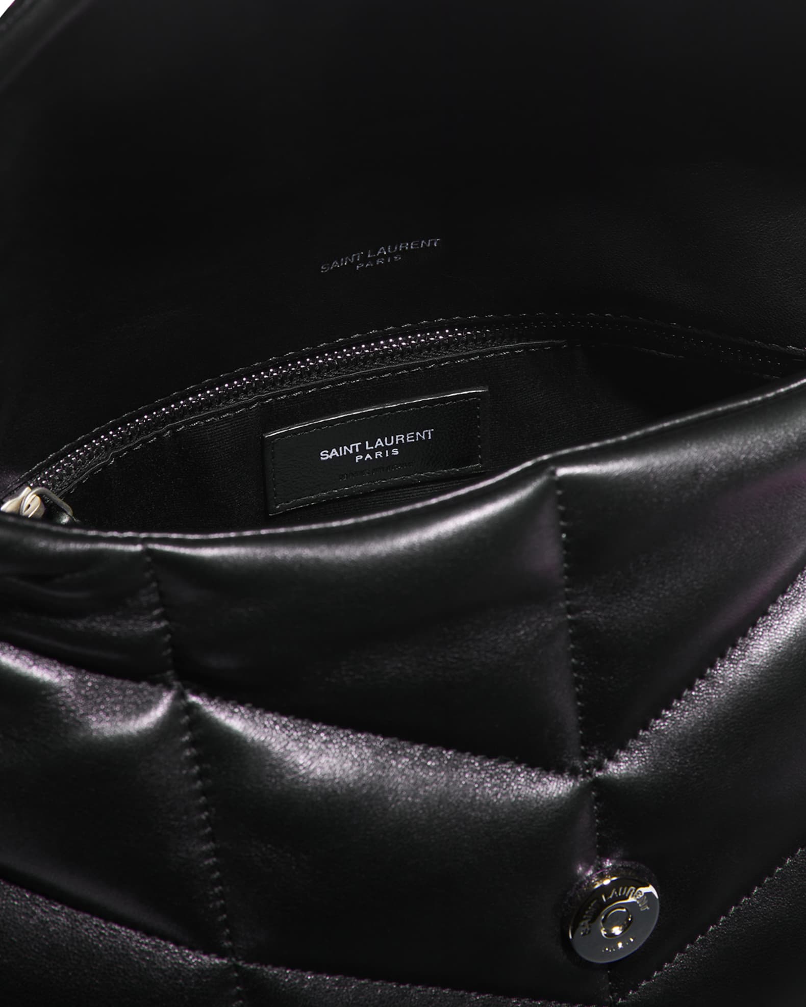 Saint Laurent Lou Puffer Small YSL Shoulder Bag in Quilted Leather ...