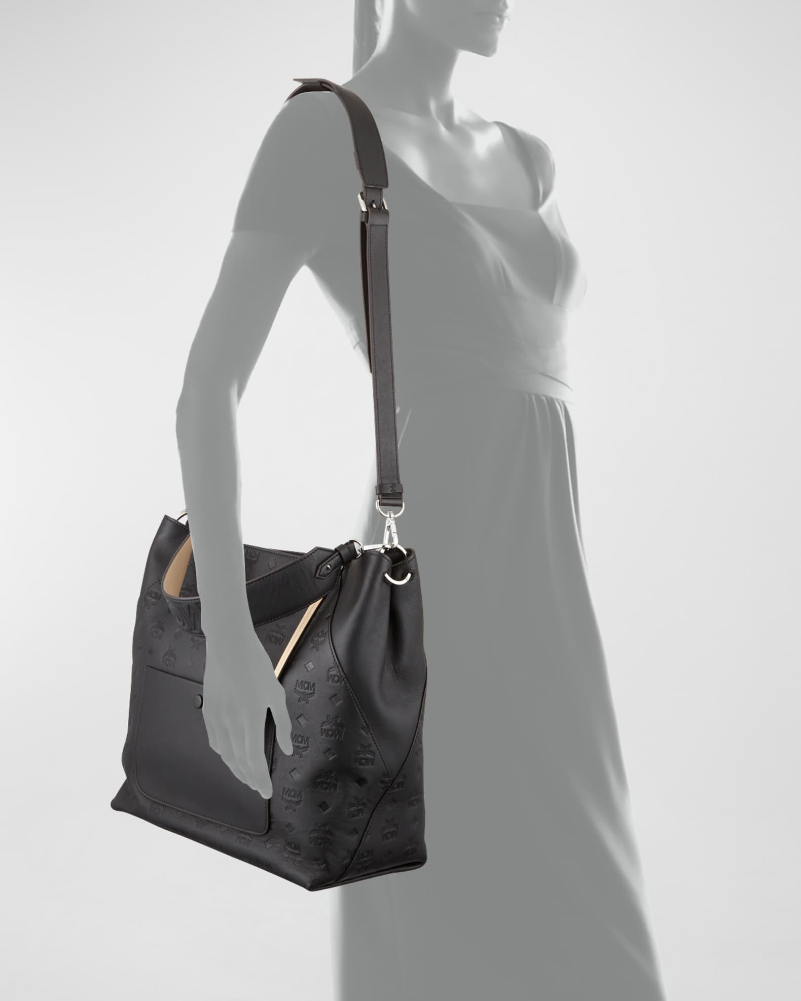 Klara monogram large leather hobo hot sale