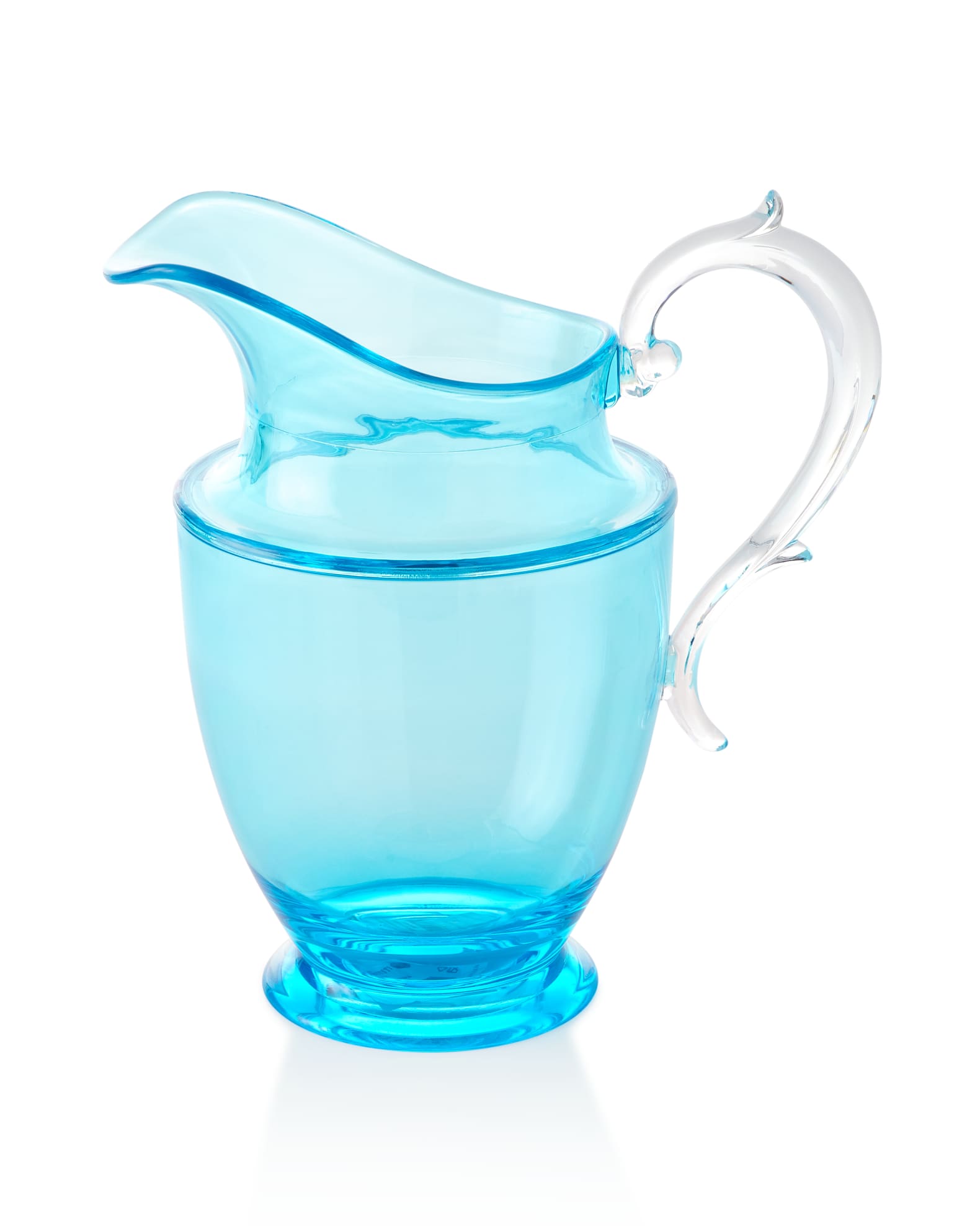 Mario Luca Giusti Palla Transparent Acrylic Pitcher in Blue or