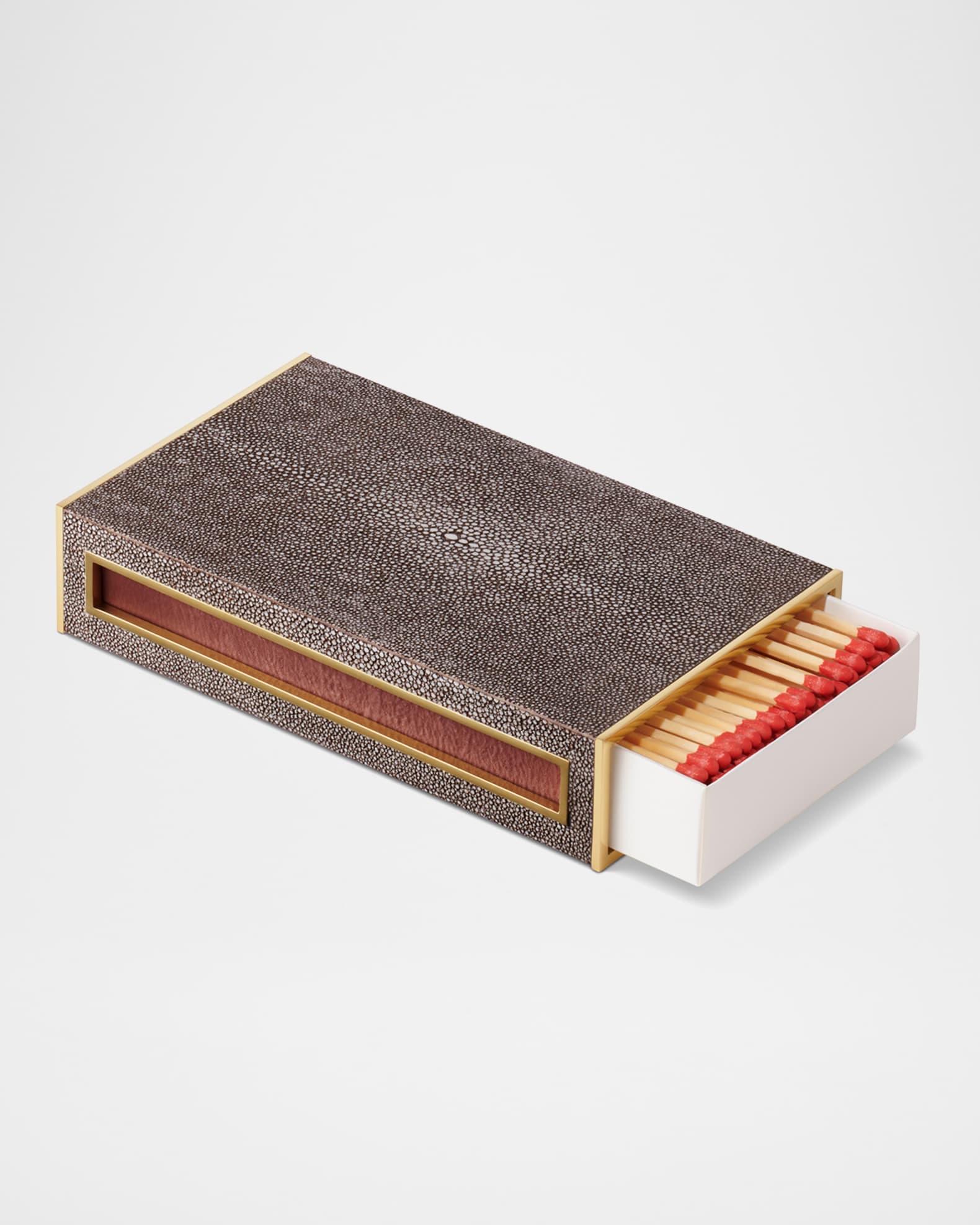 Faux Shagreen Oversized Match Box with Striker 0