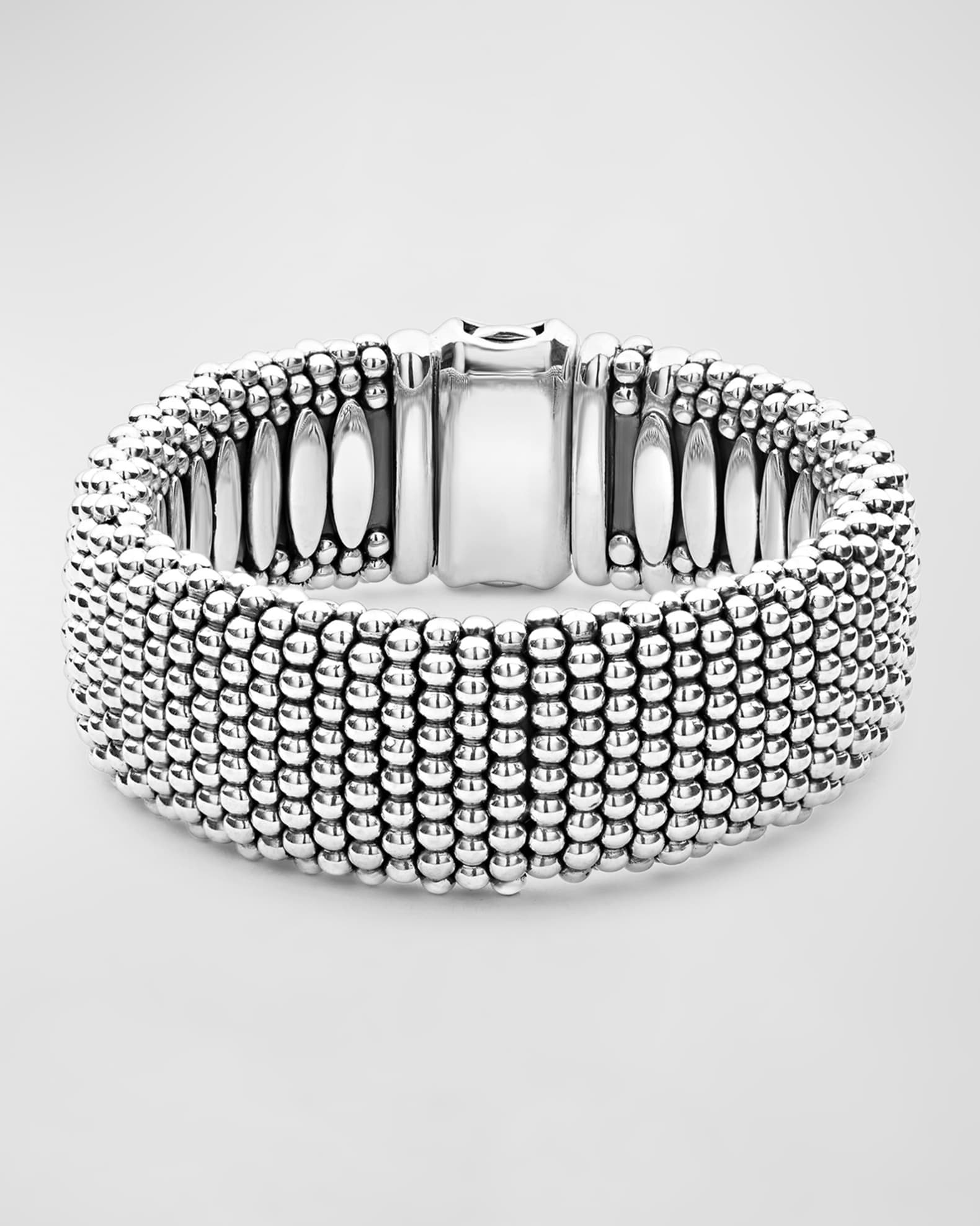 LAGOS Wide Caviar Bracelet, 23mm | Neiman Marcus