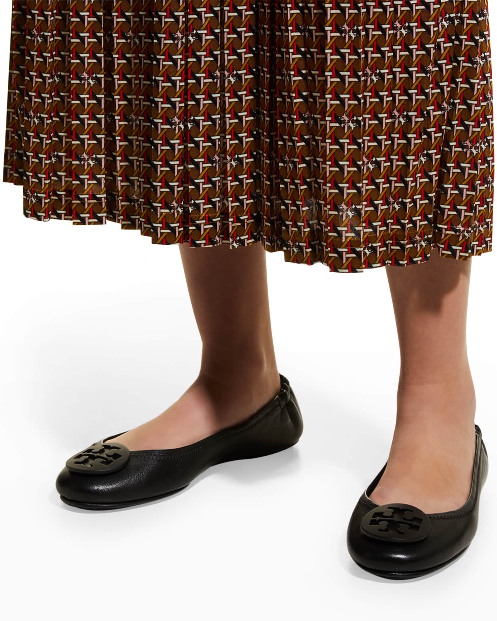 Tory burch minnie travel leather ballet flat online