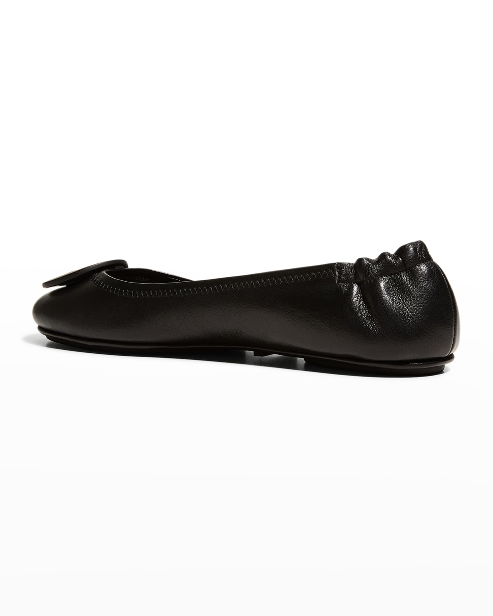 Tory Burch Minnie Travel Leather Ballet Flats | Neiman Marcus