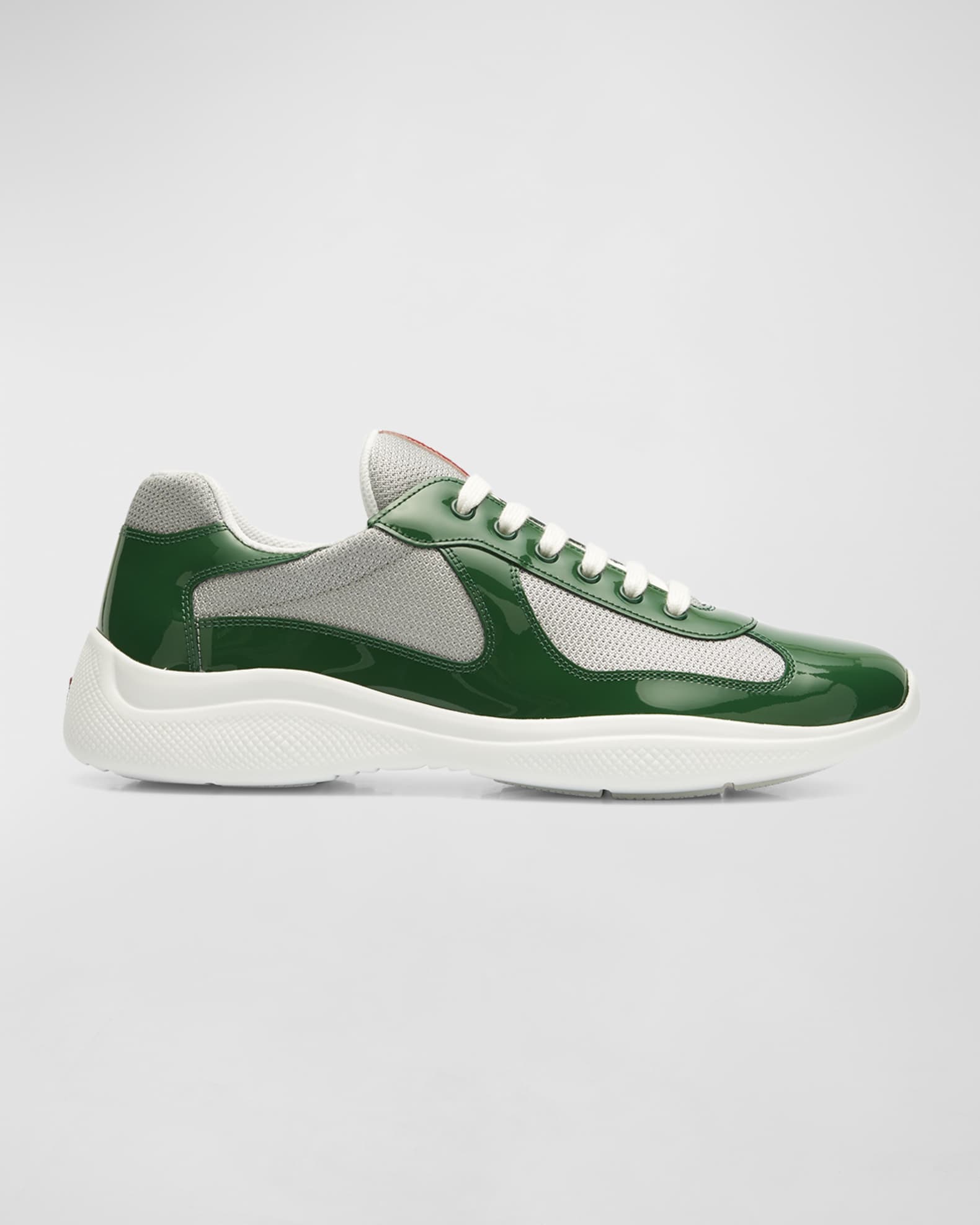 Prada Men's America's Cup Patent Leather Sneakers | Neiman Marcus