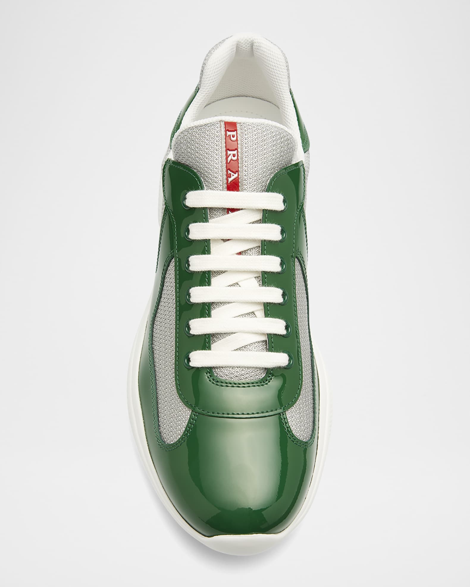 Prada Men's America's Cup Patent Leather Sneakers | Neiman Marcus