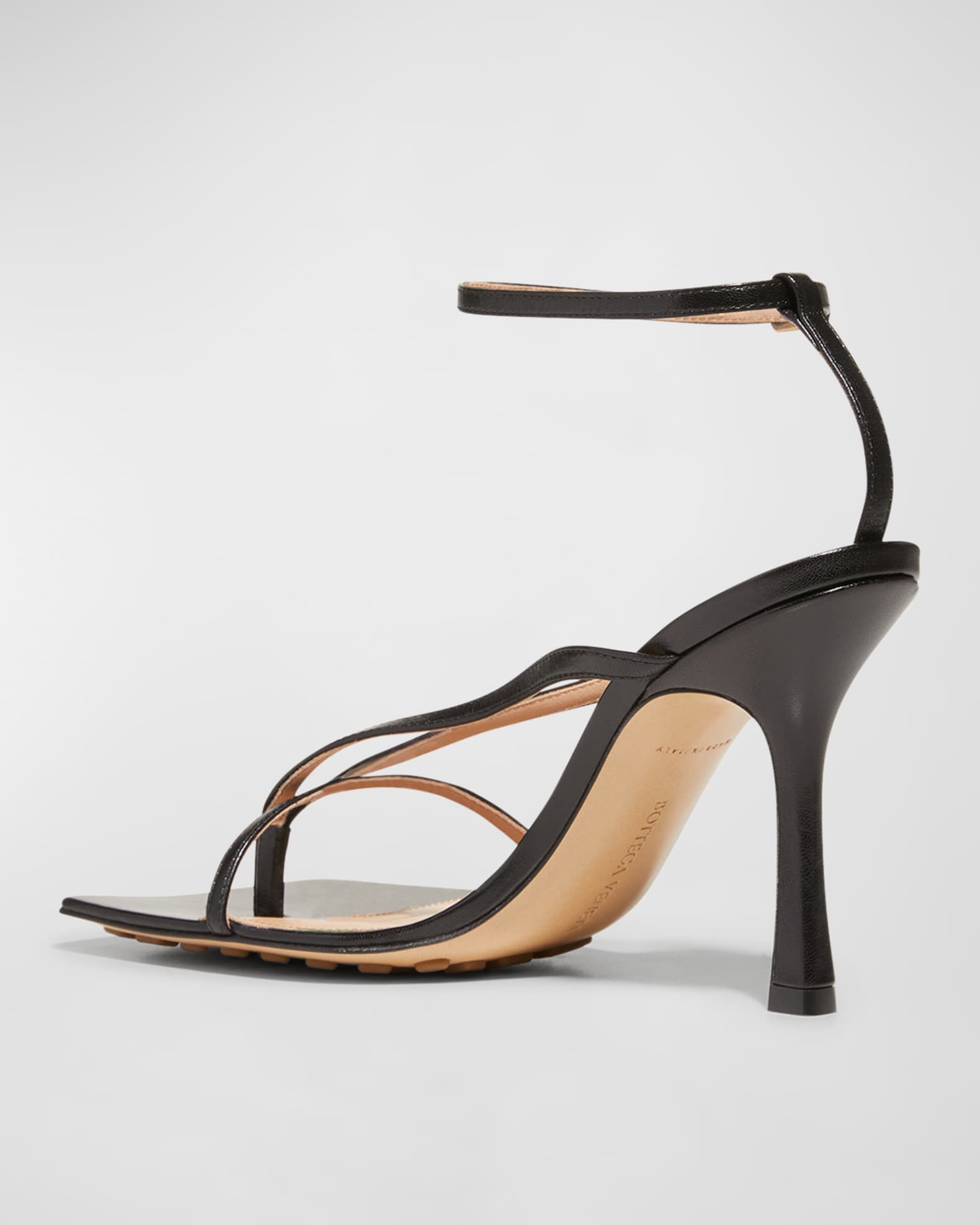 Bottega Veneta Multi Strap Stretch High-Heel Sandals | Neiman Marcus