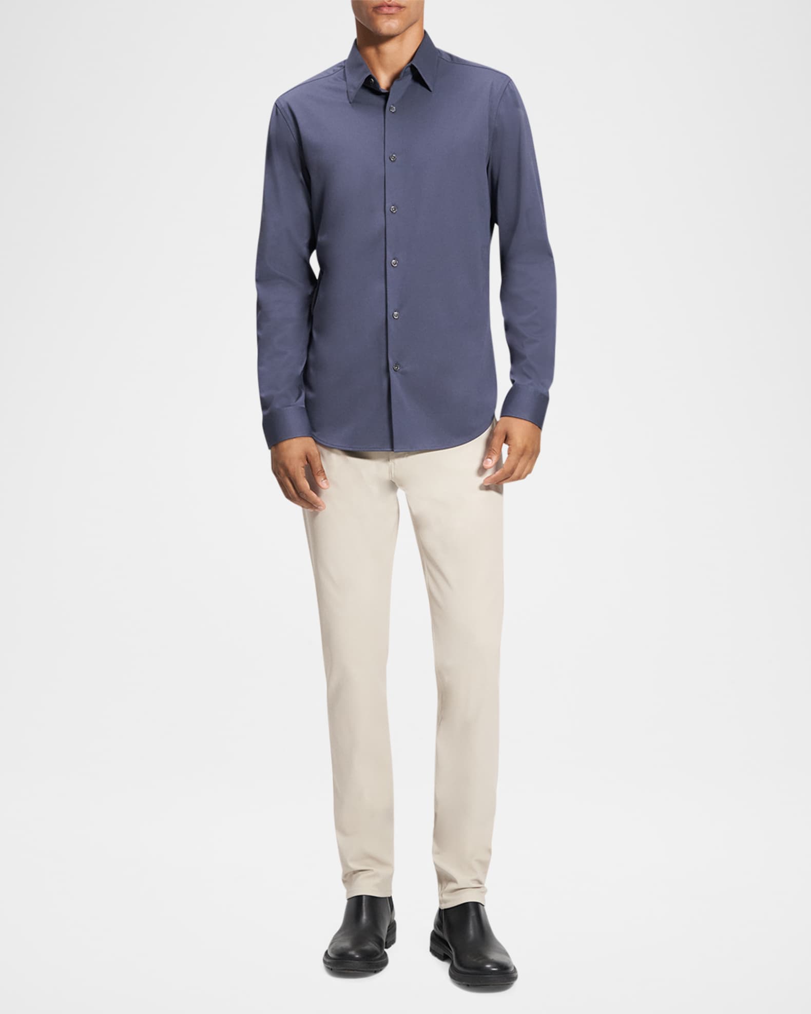 Men's Sylvain Shirt in Structure Knit  1
