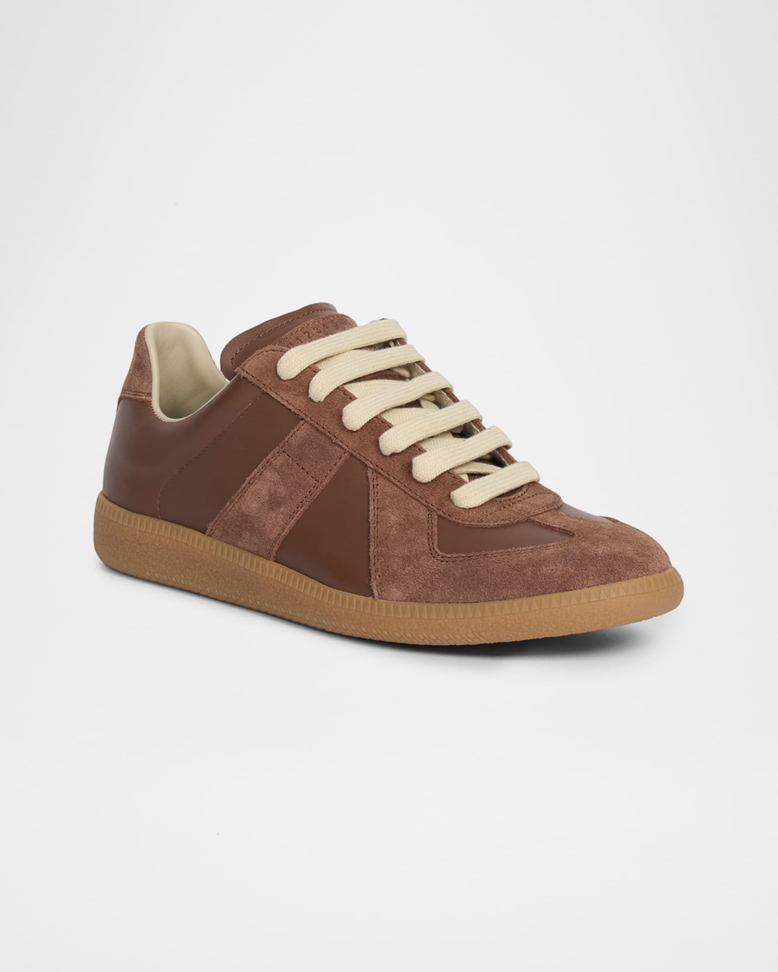 Replica Suede & Leather Sneakers | Neiman Marcus