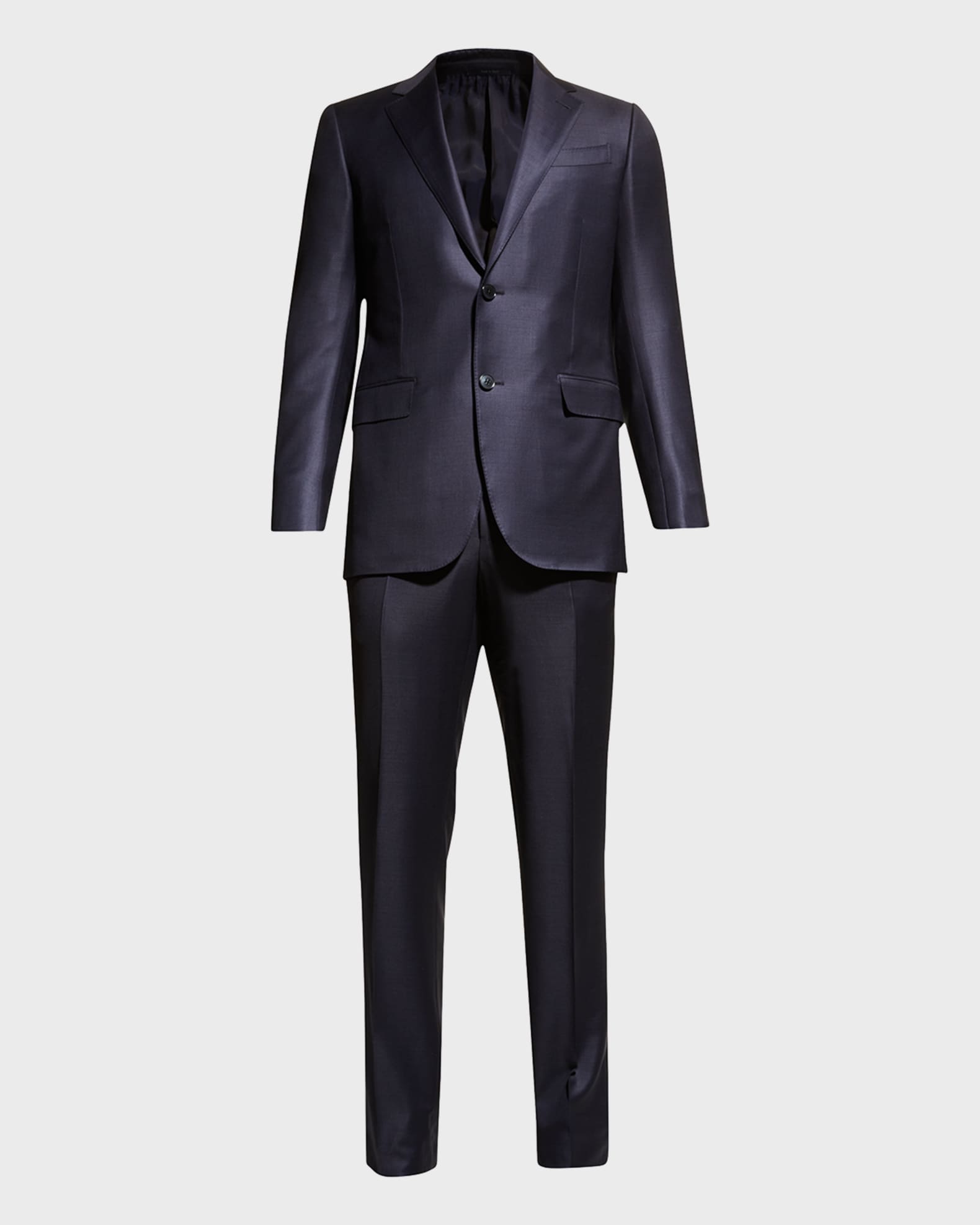 ZEGNA Men's Wool Tic-Weave Suit | Neiman Marcus