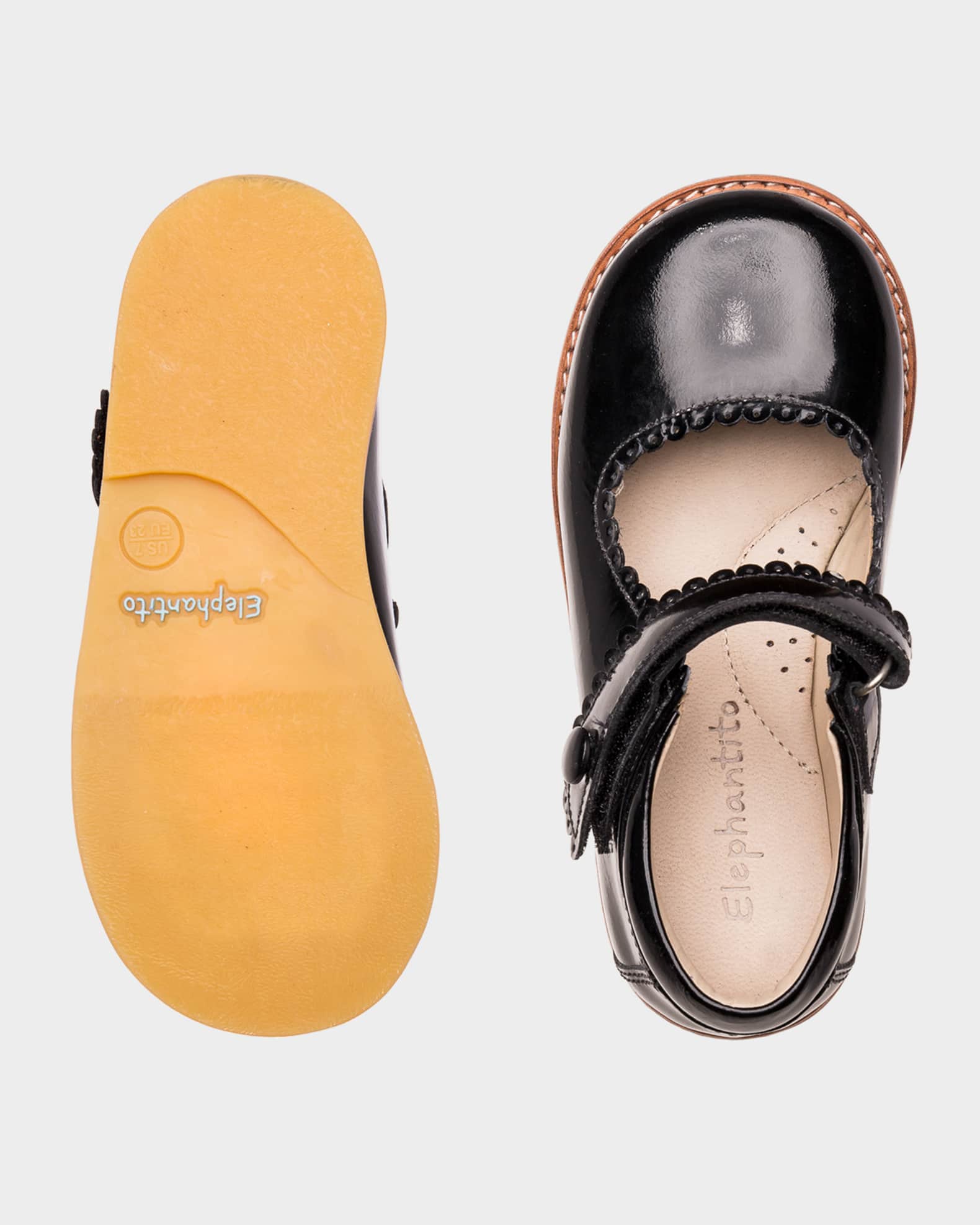 Girl's Scalloped Leather Mary Jane, Toddler/Kids 1