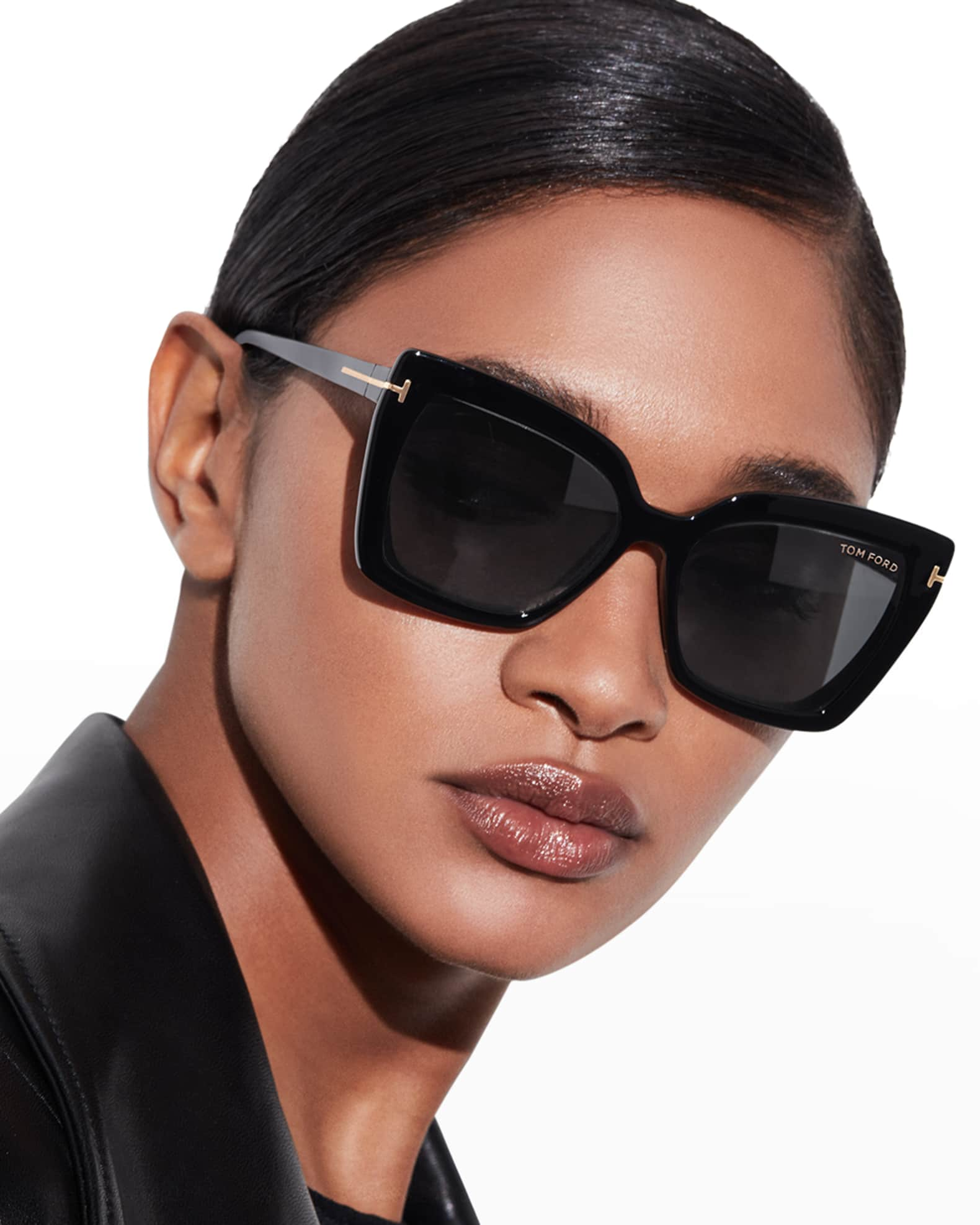 arbejde maskine Slud TOM FORD Square Blue-Block Optical Frames w/ Two Magnetic Sunglasses Clips  | Neiman Marcus