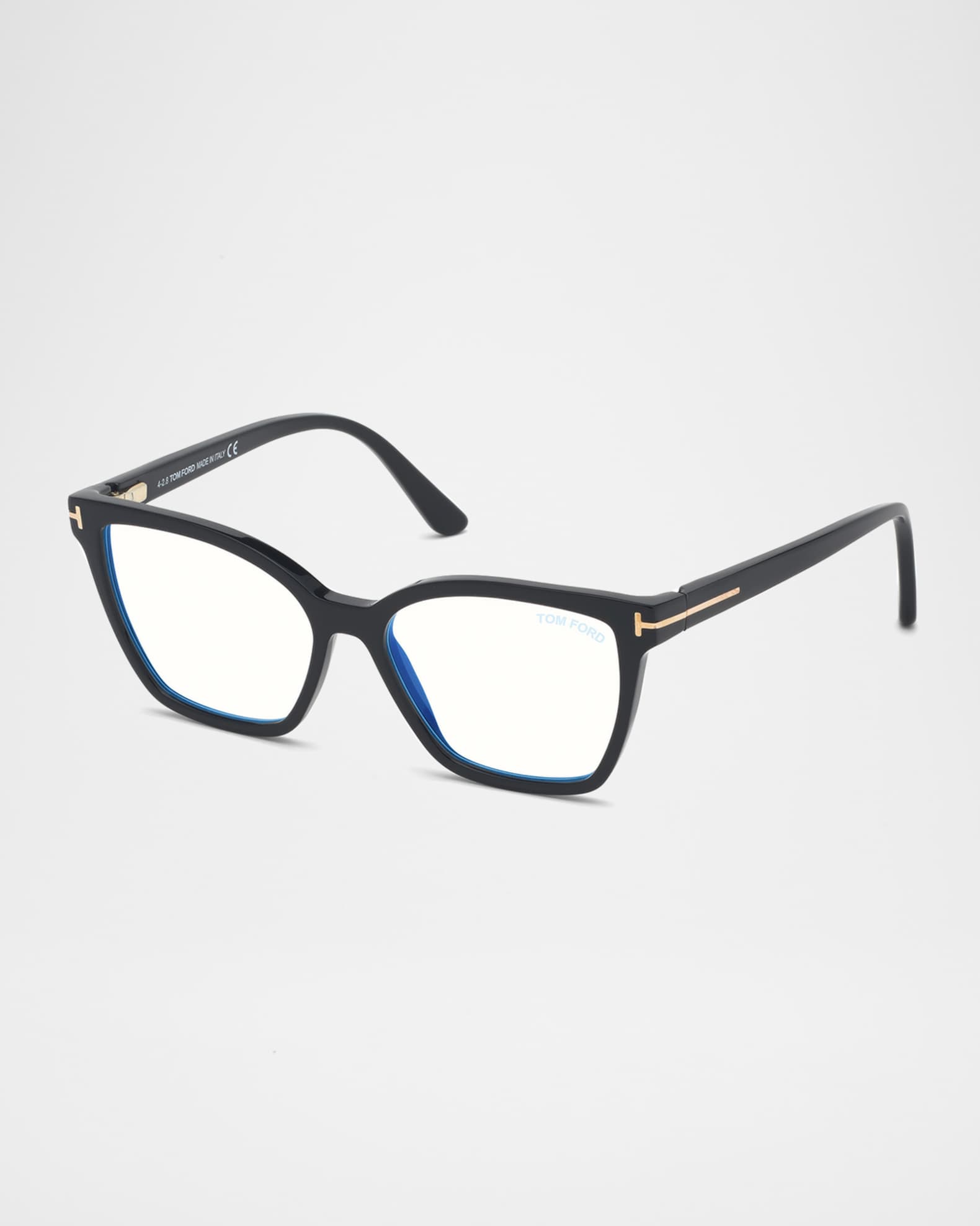 Square Blue-Block Optical Frames w/ Two Magnetic Sunglasses