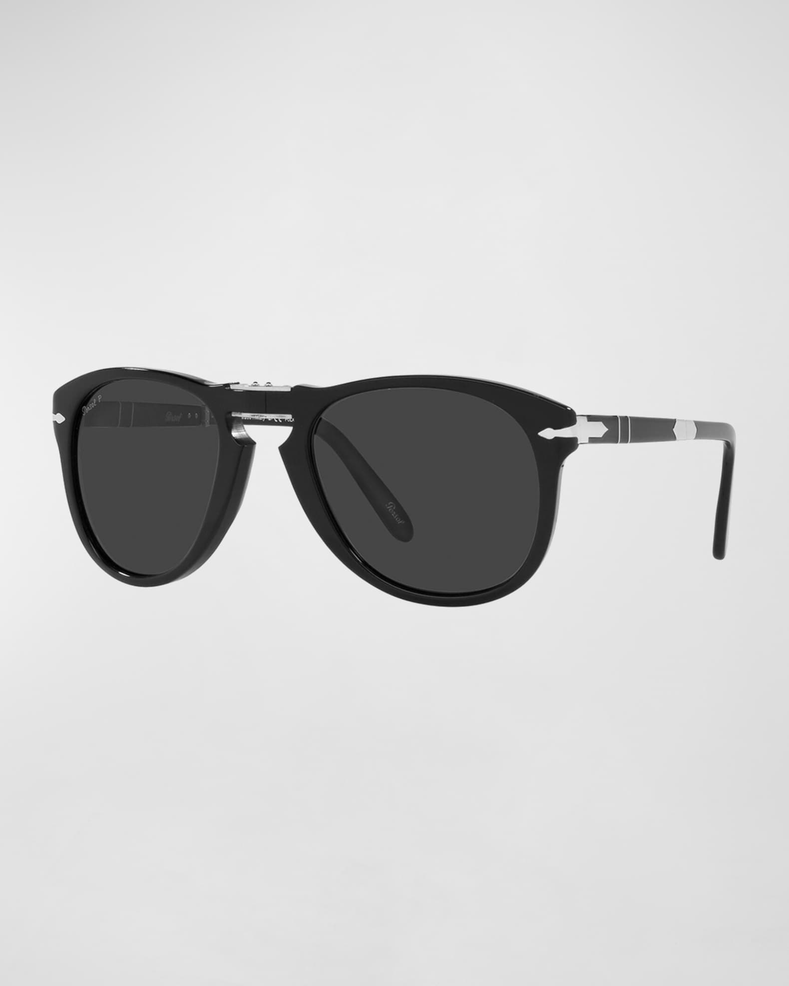 Persol Men's Steve Polarized Folding Aviator Sunglasses Neiman Marcus
