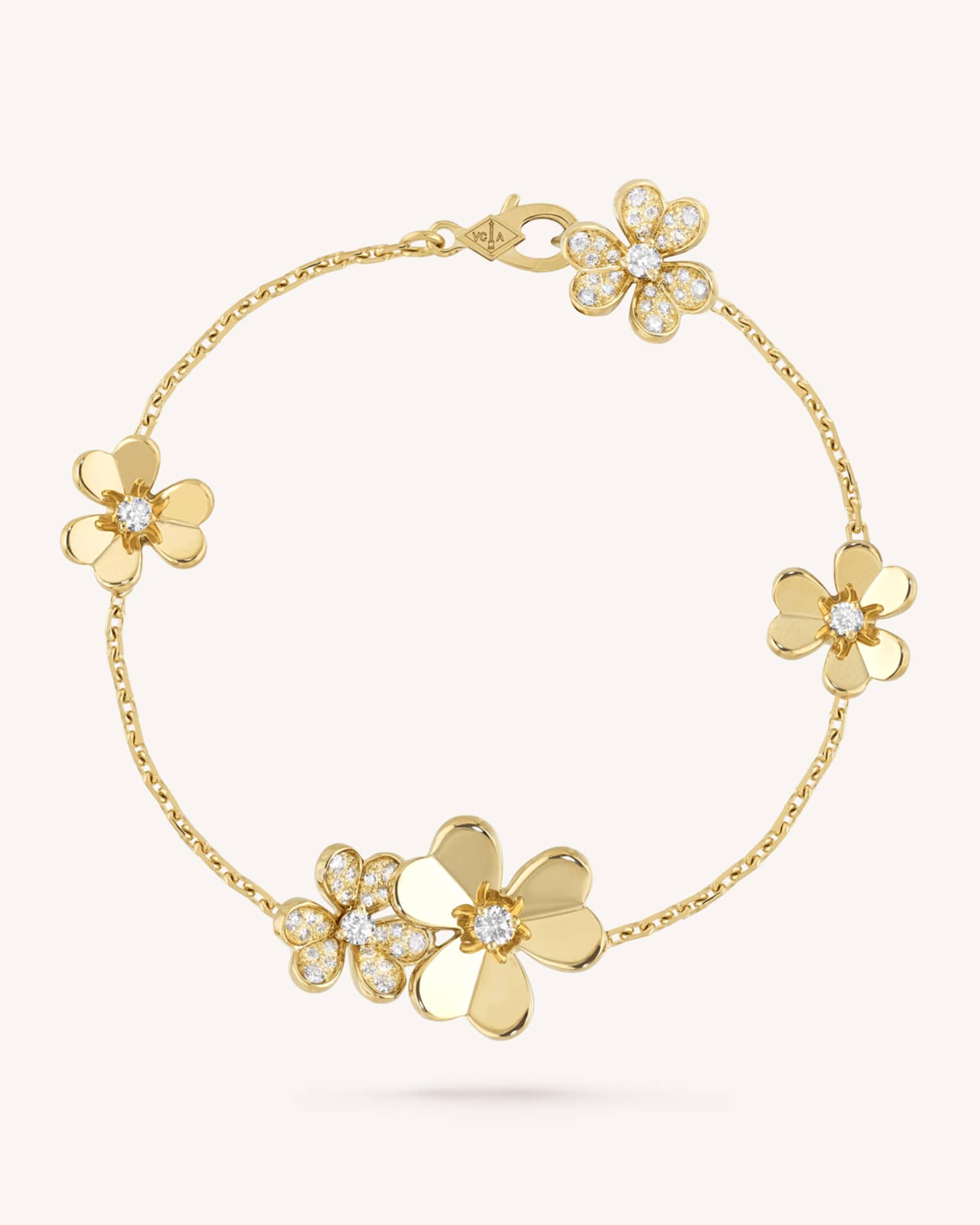 Van Cleef & Arpels Frivole Bracelet, 5 Flowers Neiman Marcus