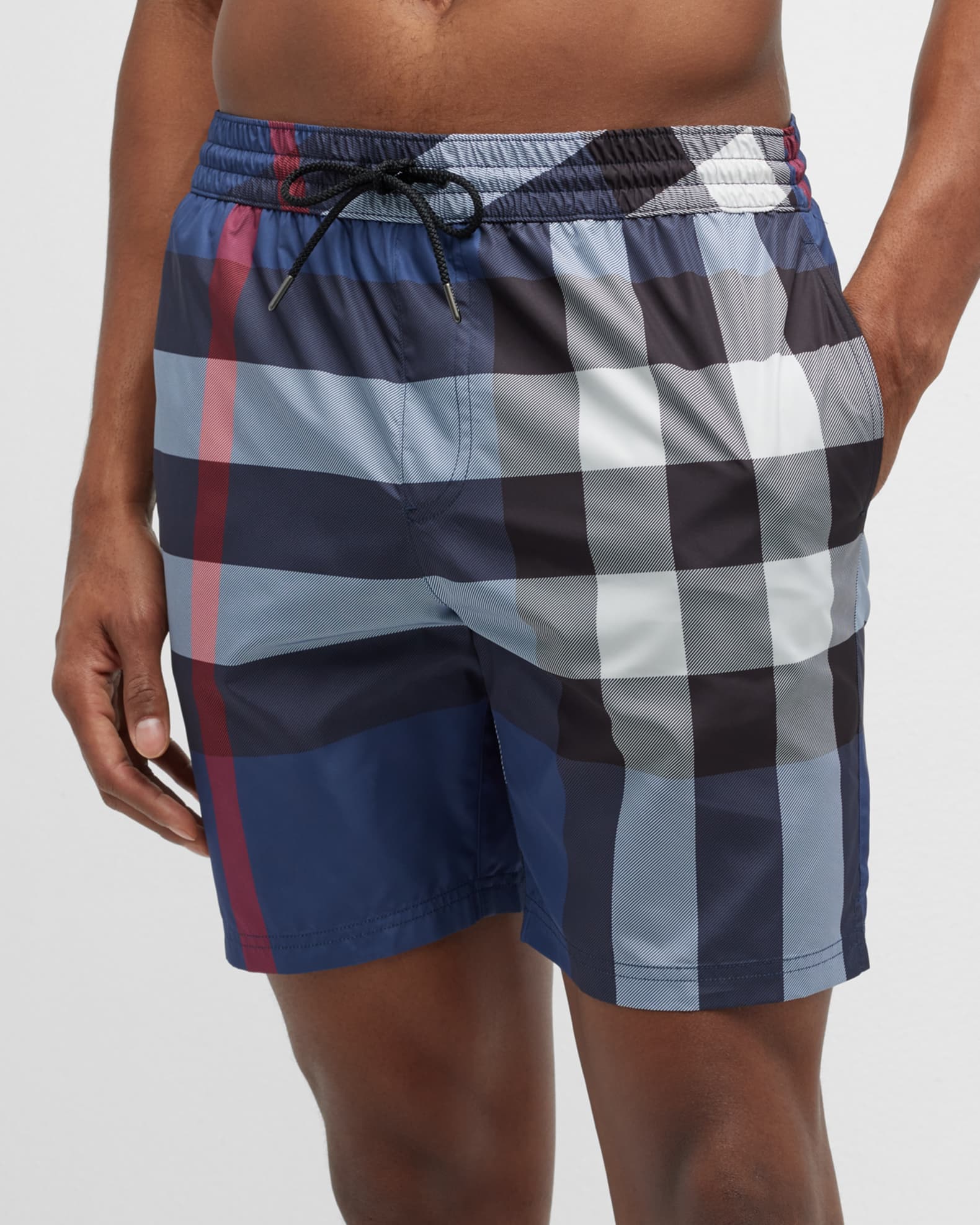 Men s Guildes Signature Check Swim Trunks
