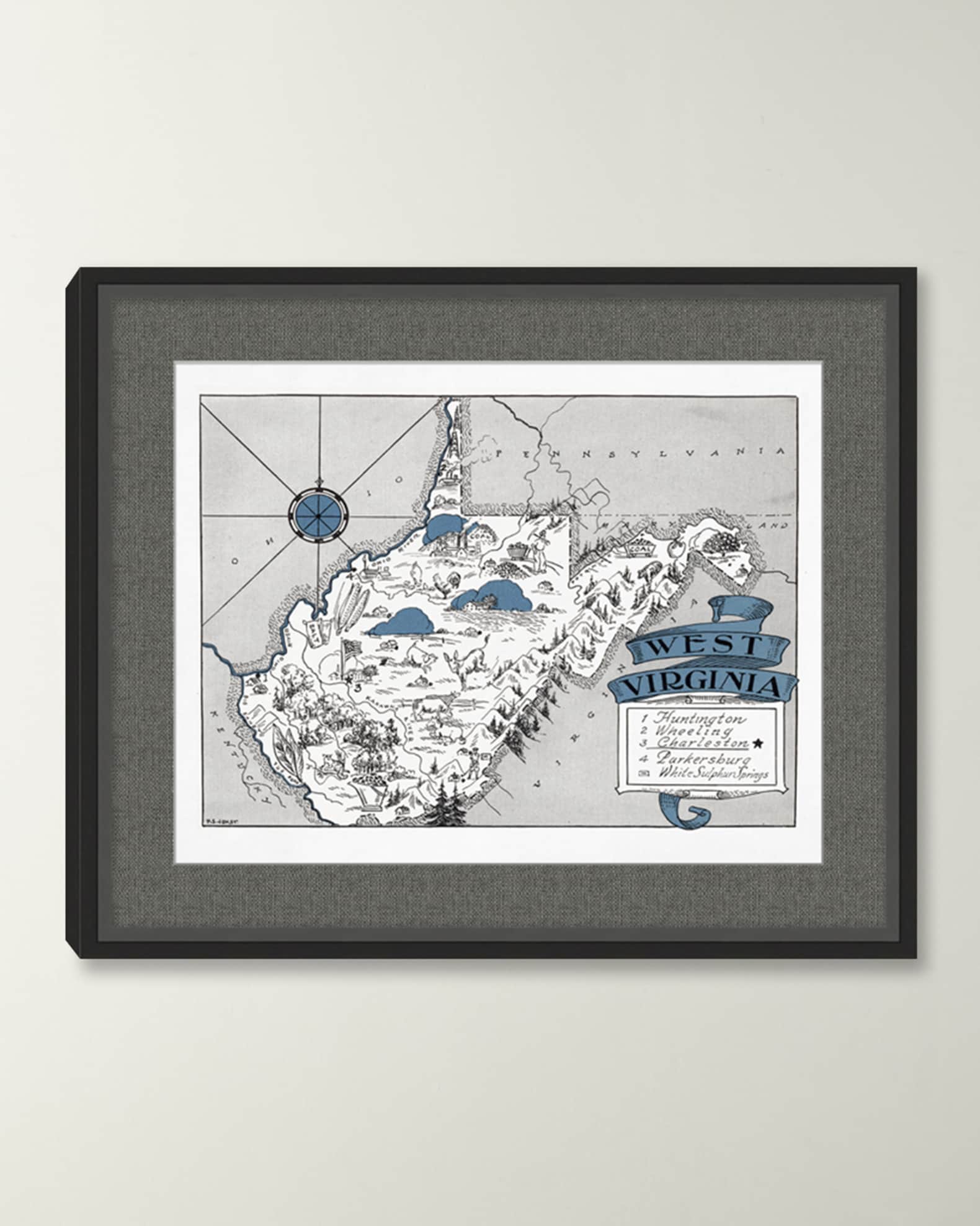 Pictorial Map of West Virginia 1