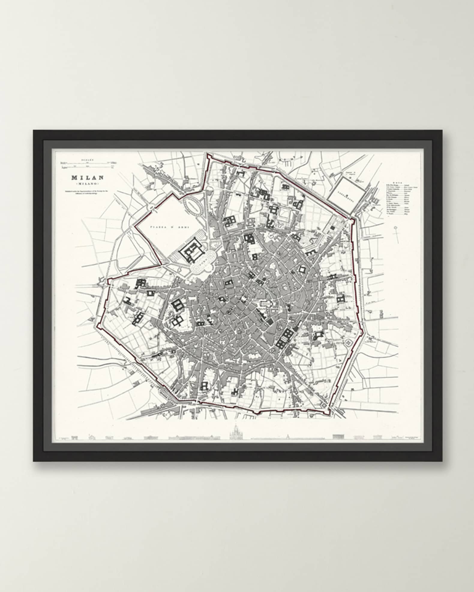 Italian Map Series - Milan 0