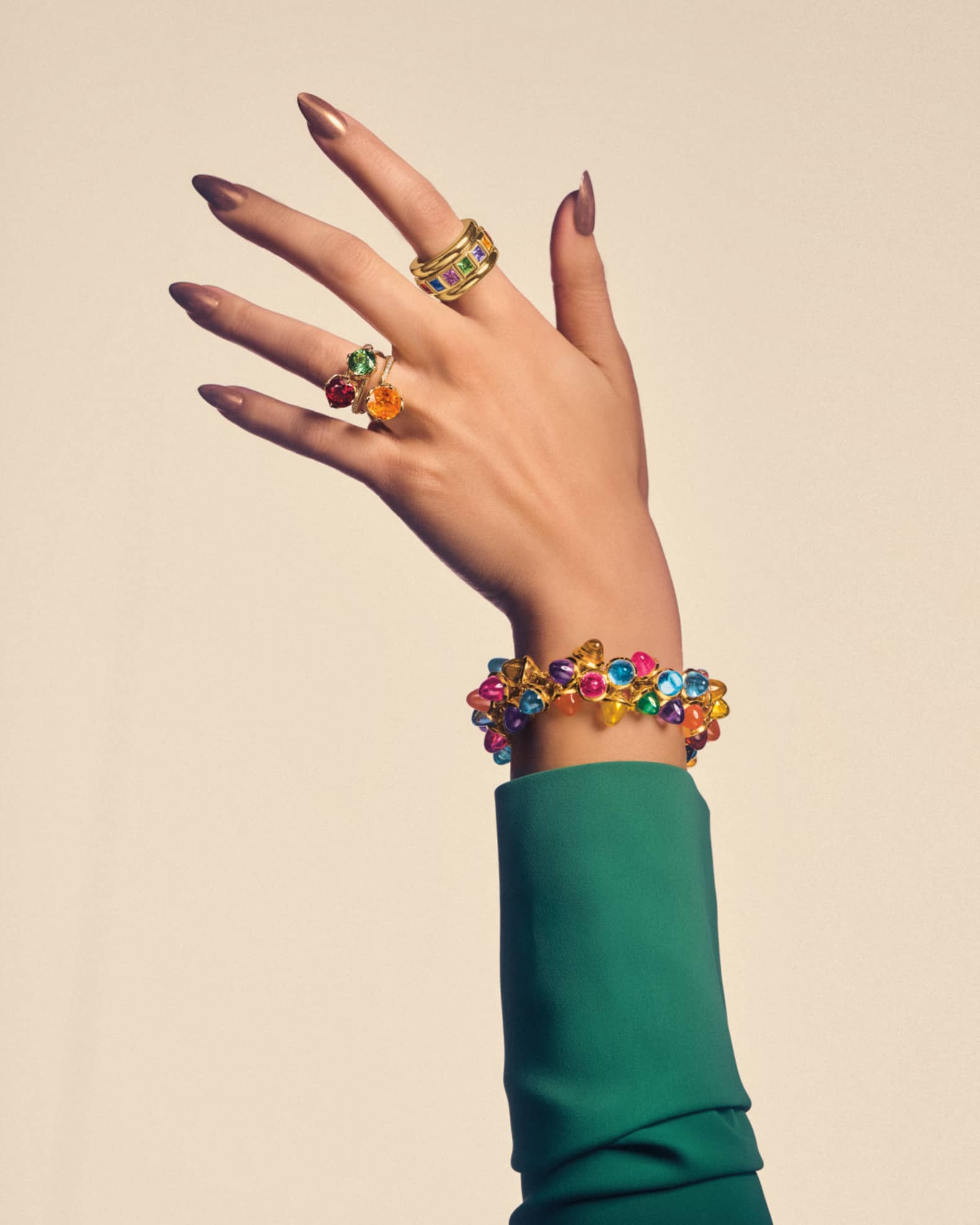Mikado Flamenco Candy Cabochon Bracelet 1