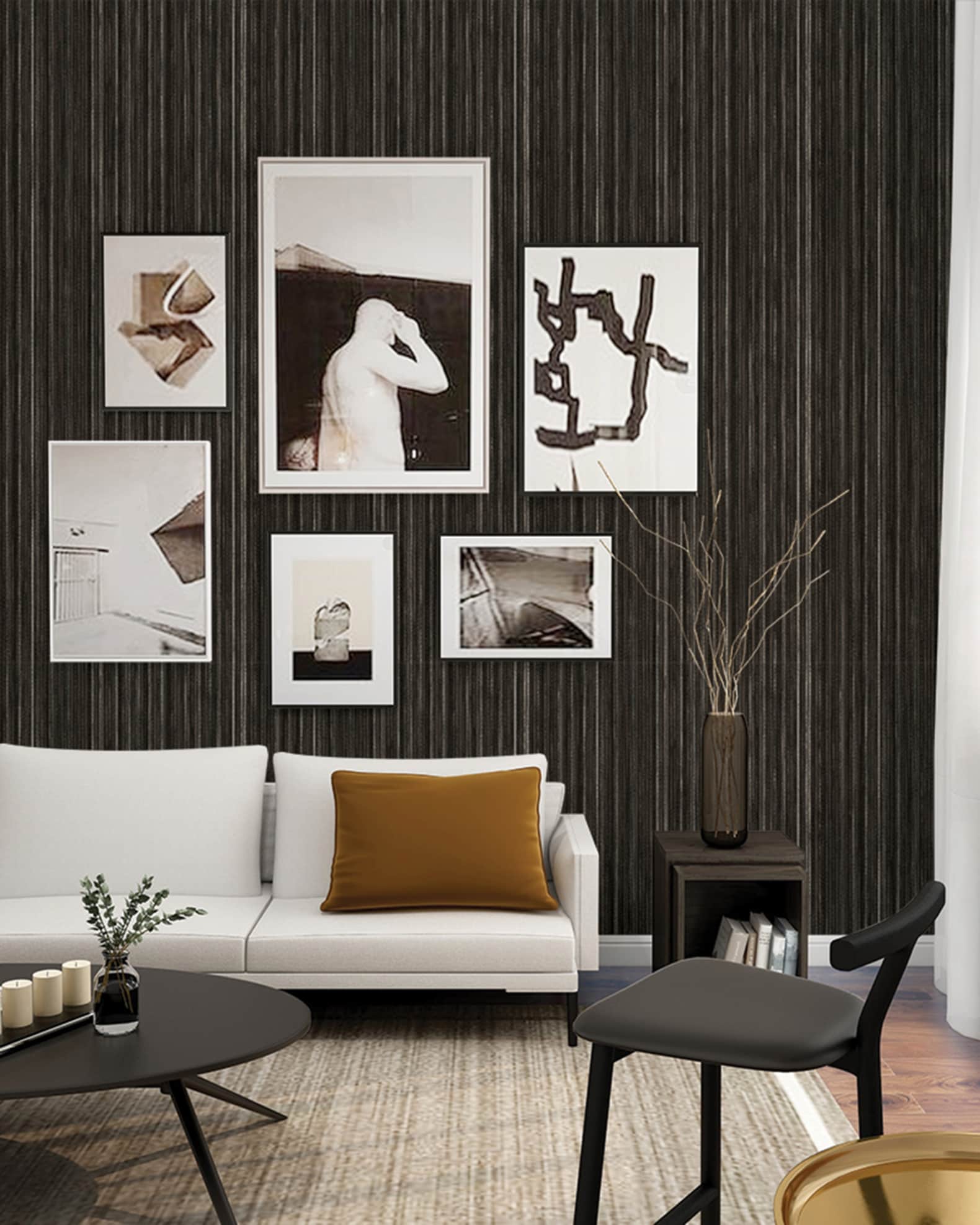 Tempaper Grasscloth Removable Wallpaper Neiman Marcus