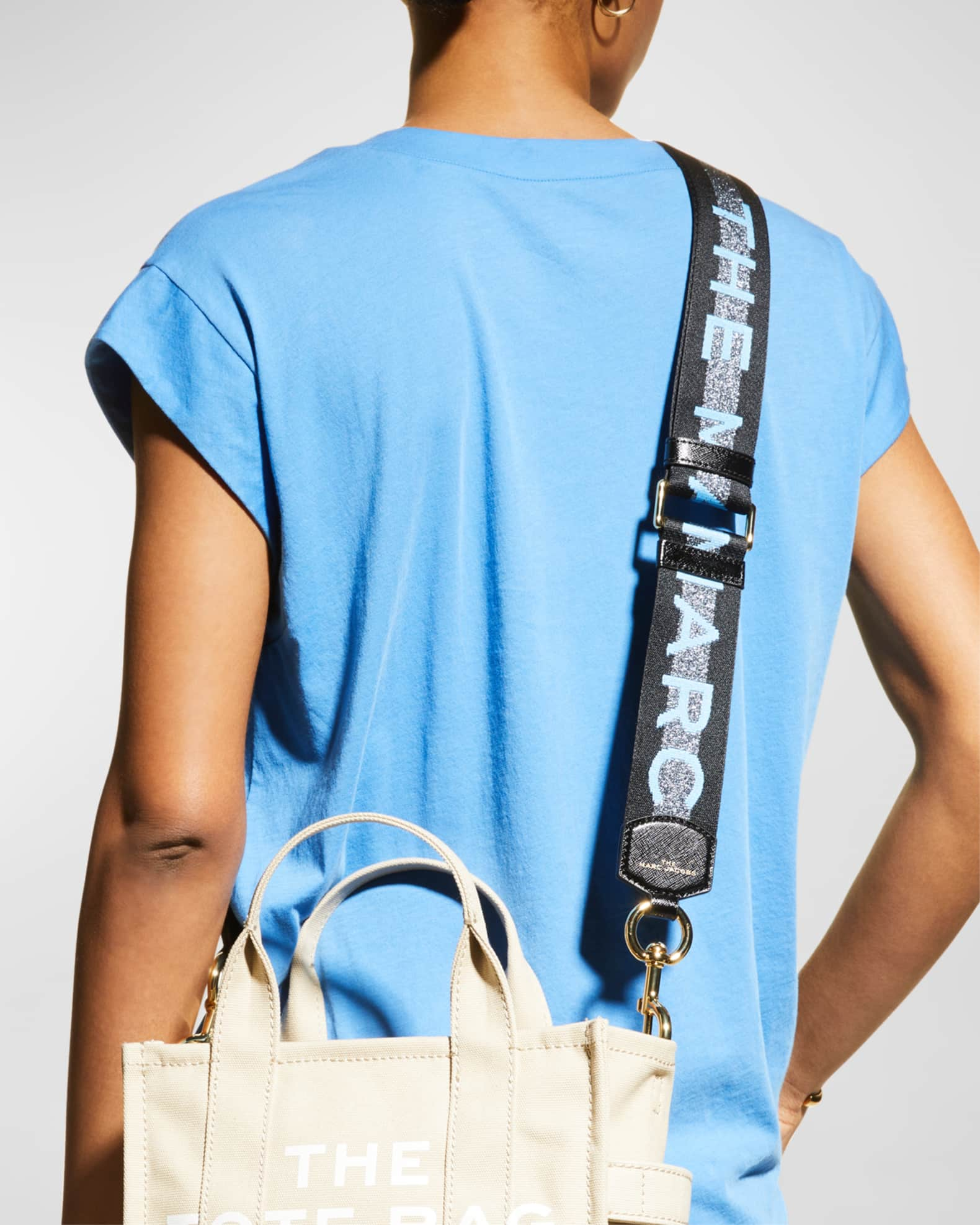 MARC JACOBS: shoulder strap for woman - Gnawed Blue  Marc Jacobs shoulder  strap 2P3SST002S02 online at