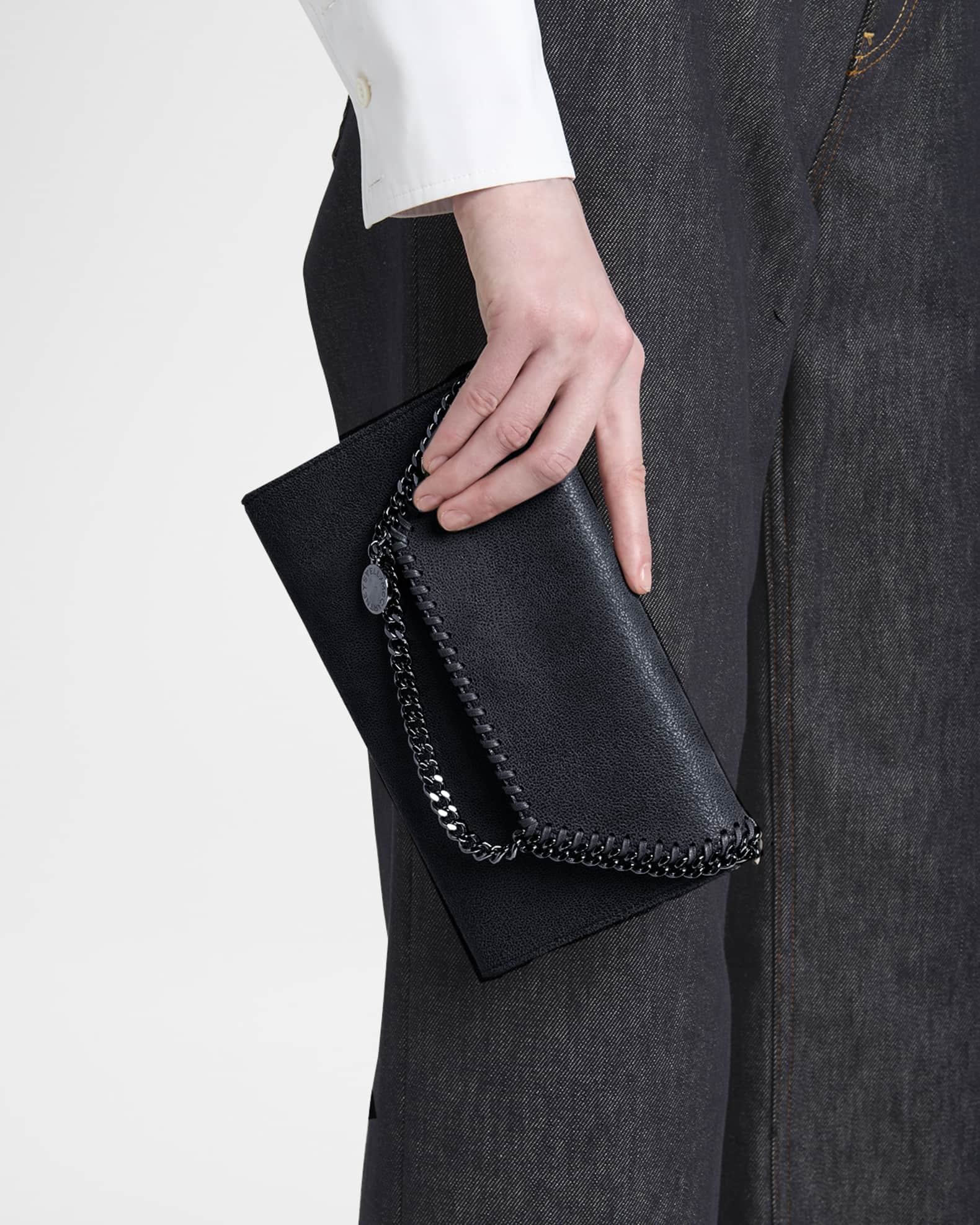 Falabella Mini Vegan Leather Wallet on Chain 1
