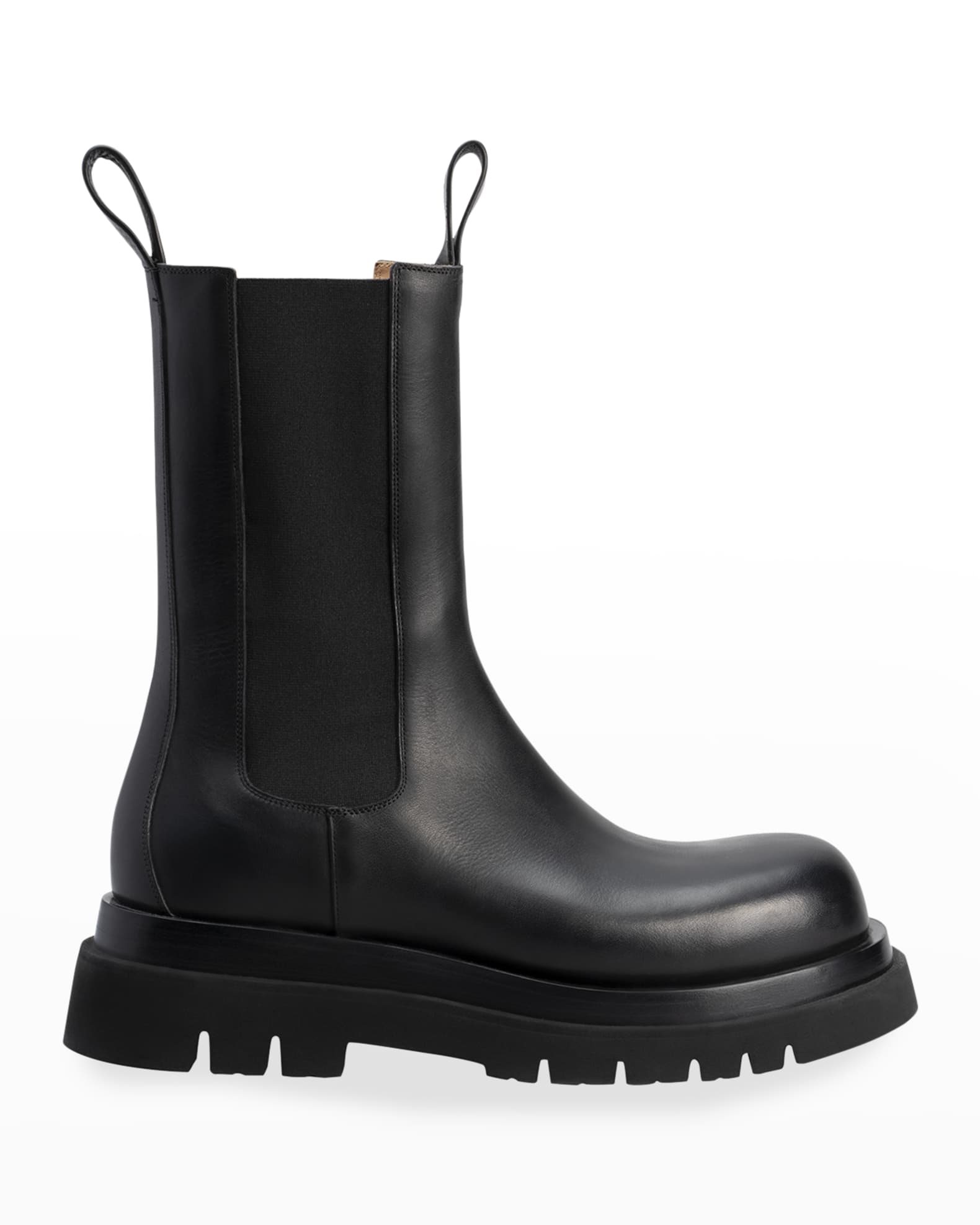 Bottega Veneta Men's Leather Chelsea Lug-Sole Boots | Neiman Marcus