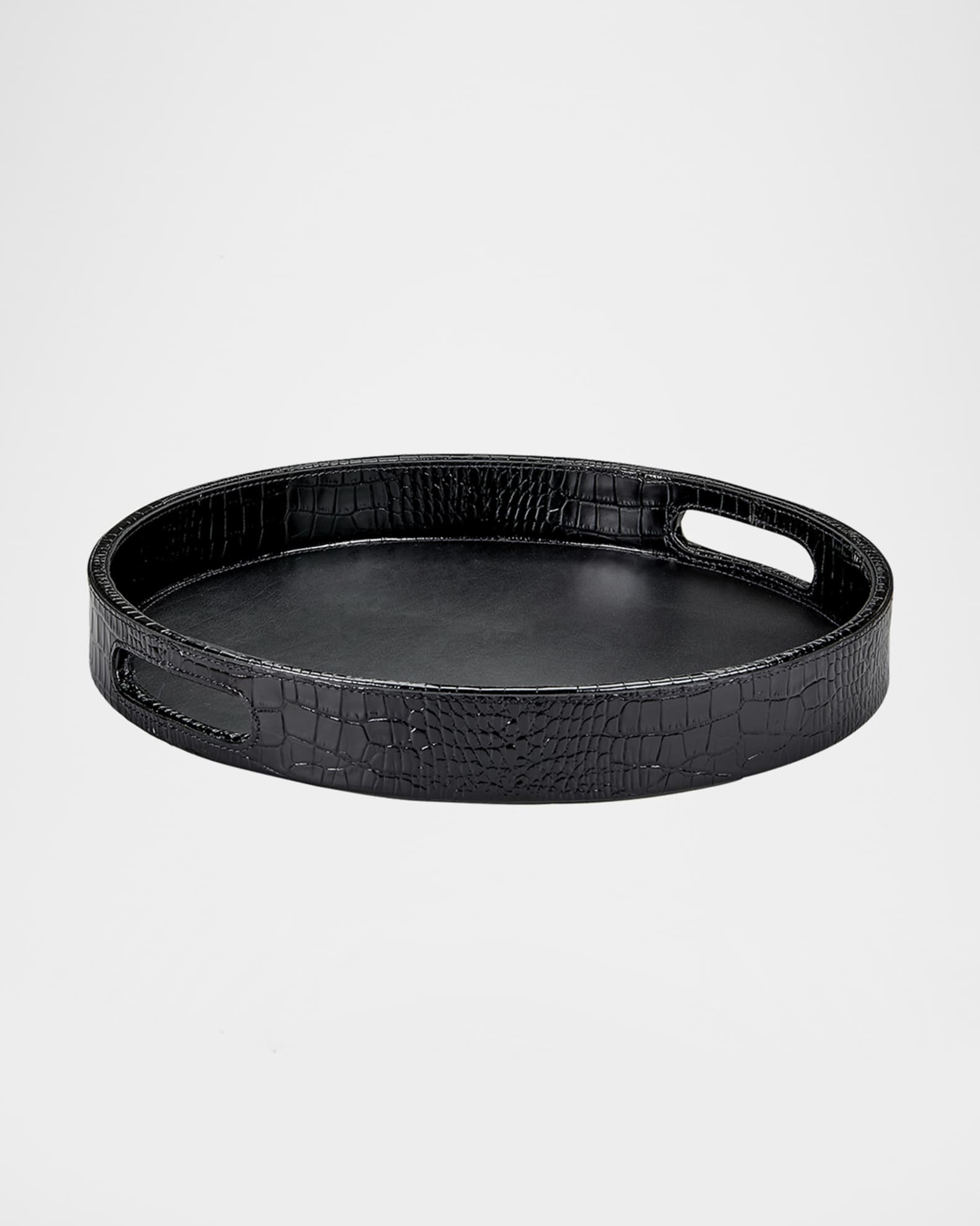 Round Leather Tray  0