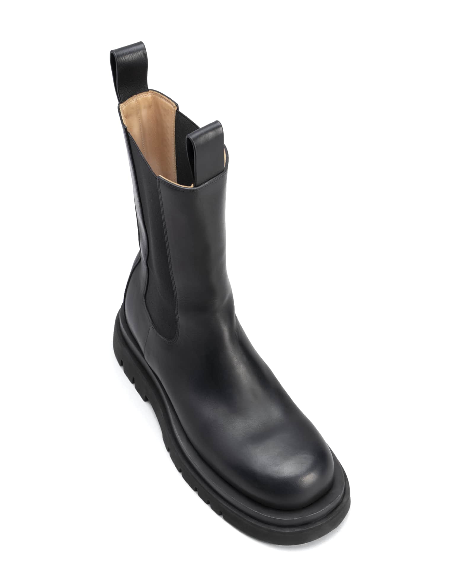 Bottega Veneta Flat Chelsea Combat Boots | Neiman Marcus