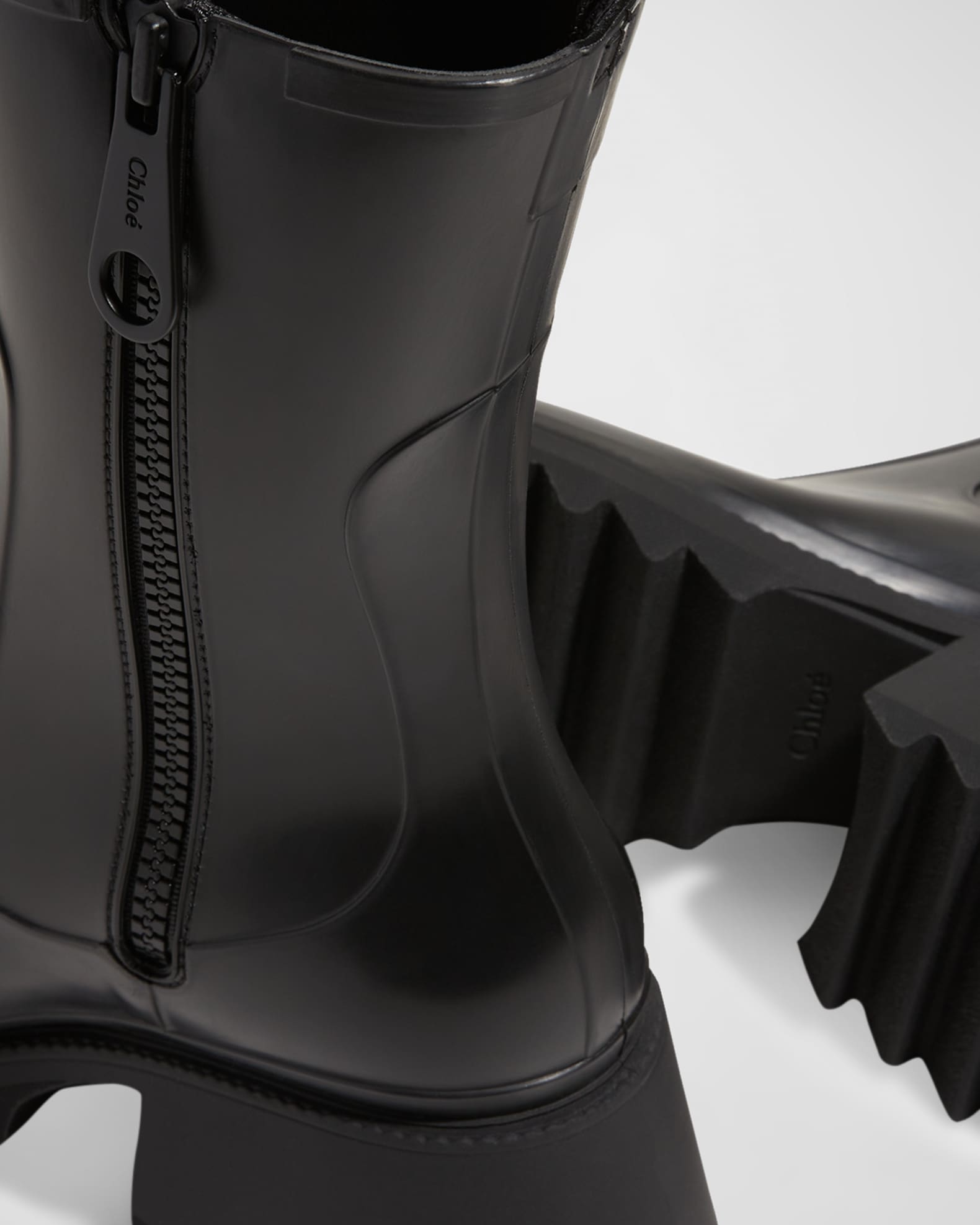 Betty boots Chloé Black size 37 EU in Rubber - 51354215