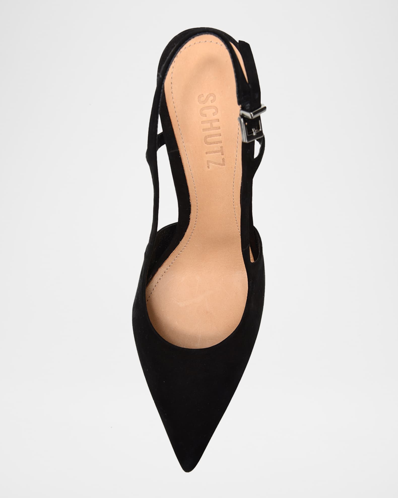 Schutz Boris Suede Slingback High-Heel Pumps Neiman Marcus
