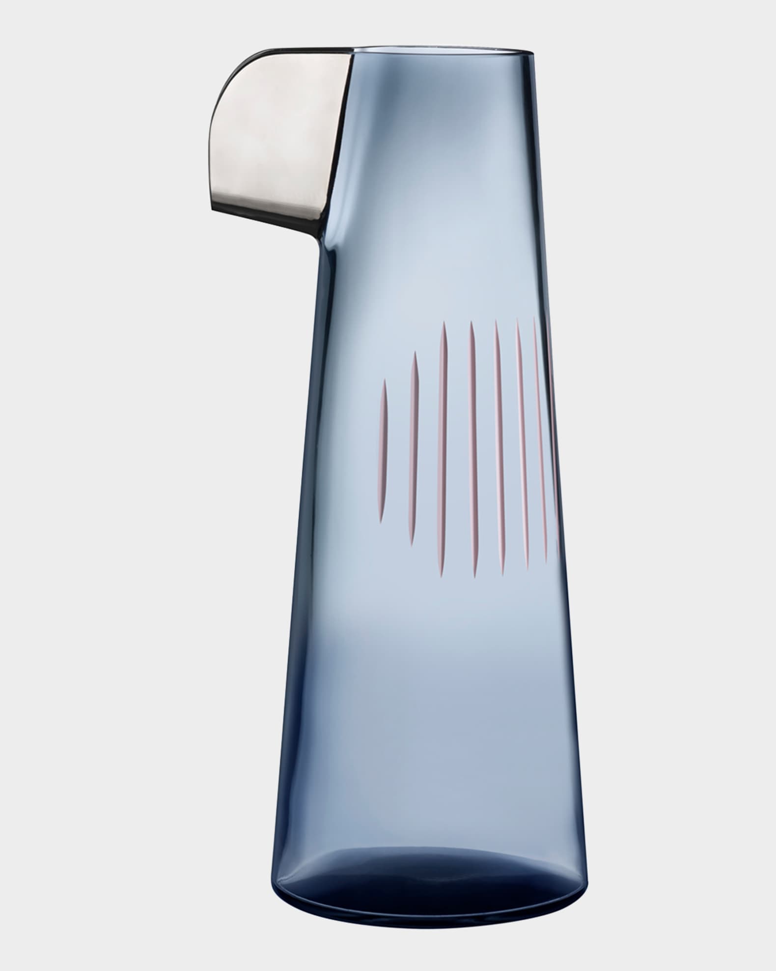 NUDE Parrot Carafe, Steel Blue/Pink