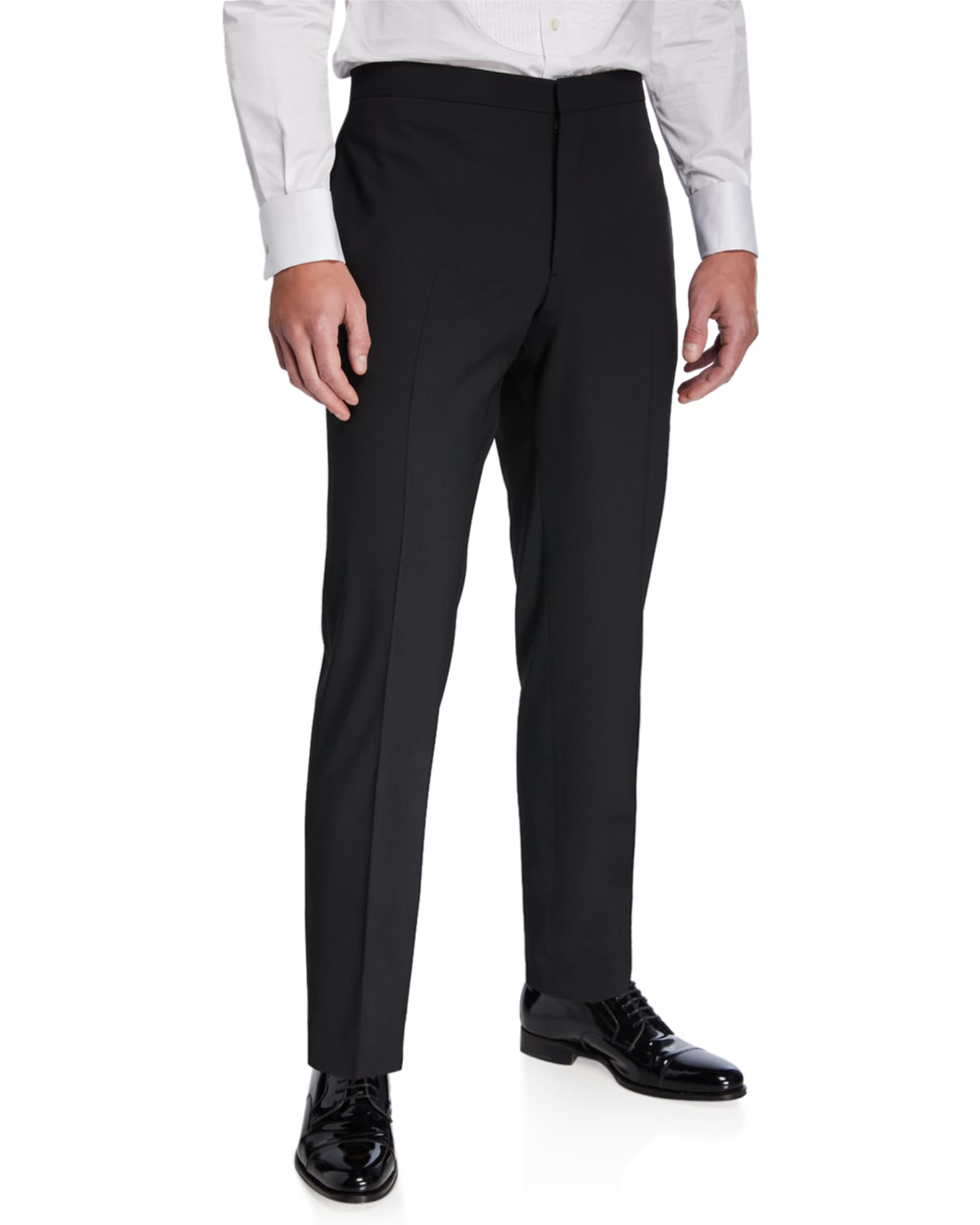Emporio Armani Men's StretchWool Tuxedo Pants Neiman Marcus