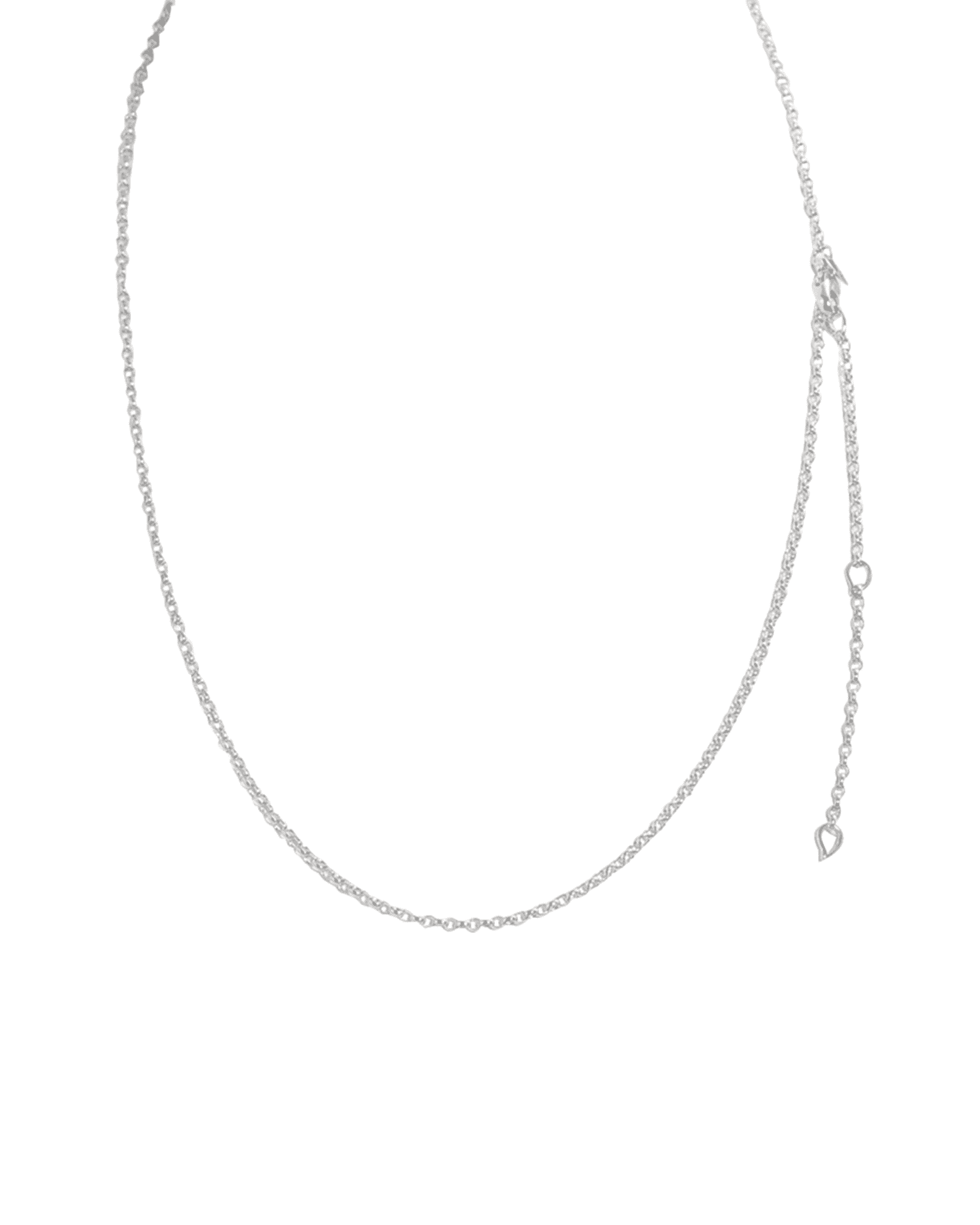18k White Gold 2.0mm Belcher Chain Necklace 1