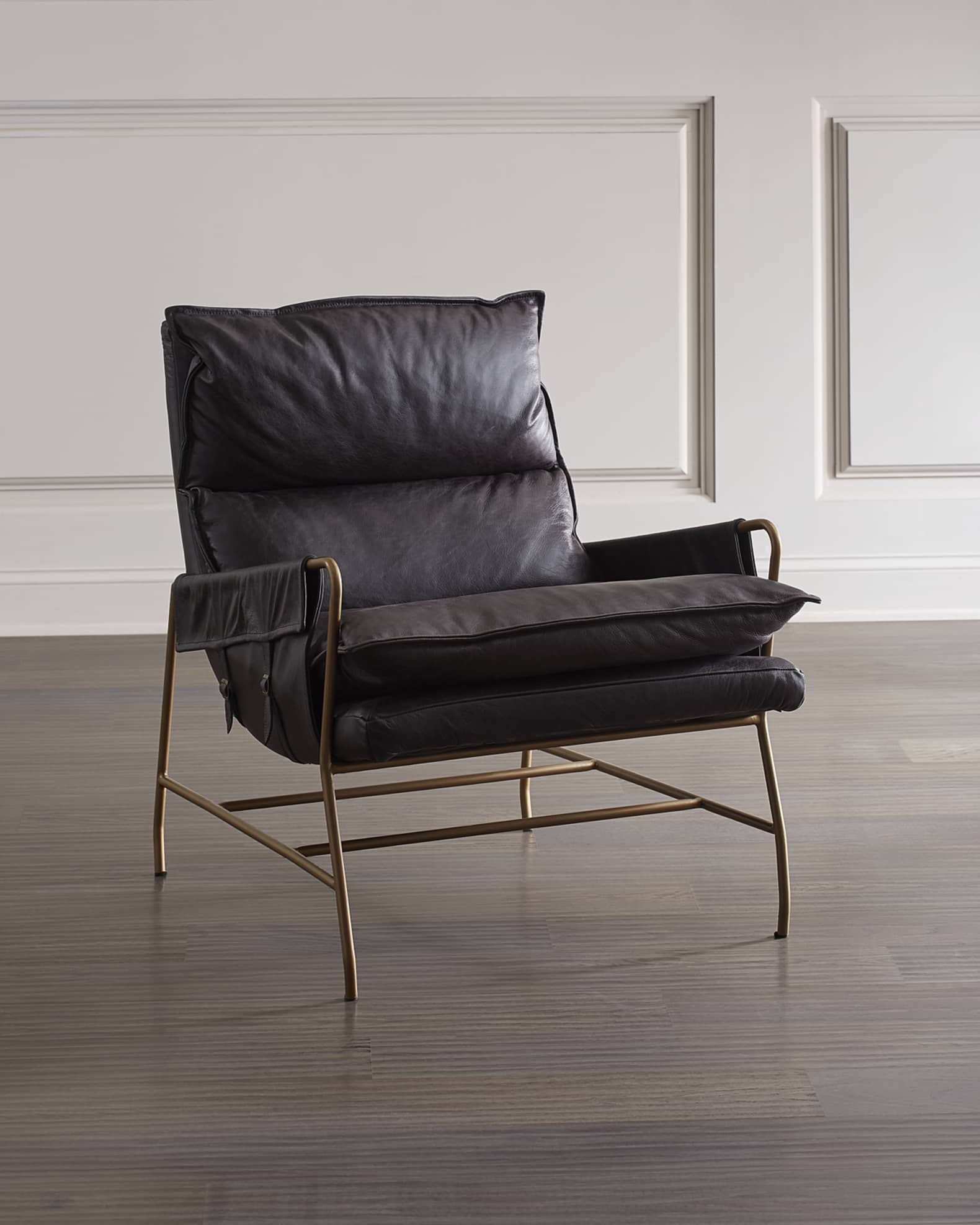 Taryn Leather Sling Chair 0