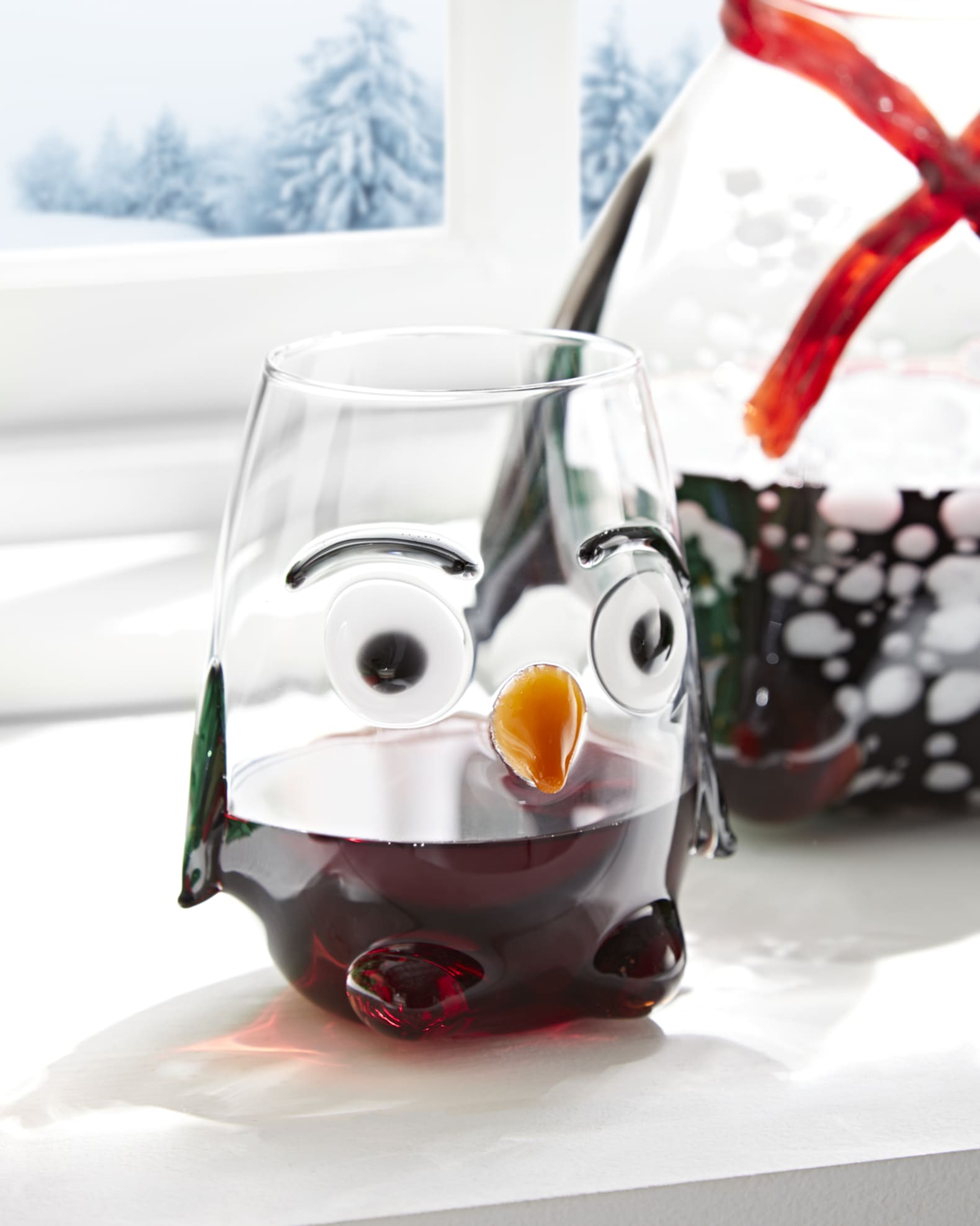Penguin Stemless Wine Glass 0