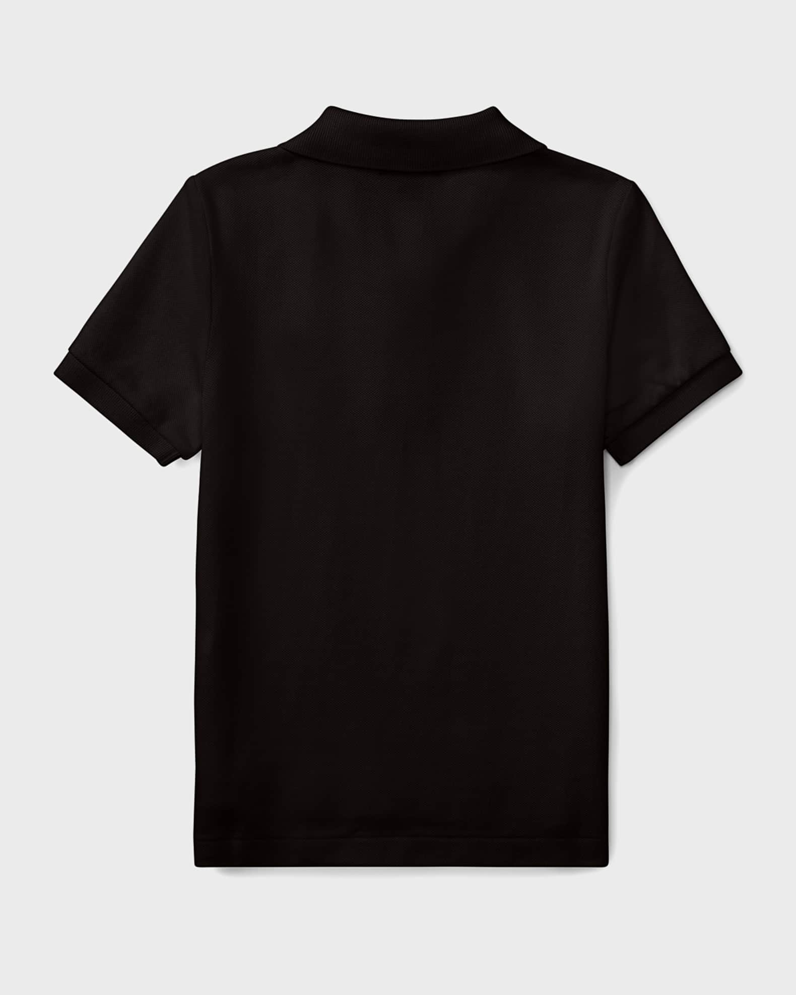 Boy's Short-Sleeve Logo Embroidery Polo Shirt, Size 2-7 1