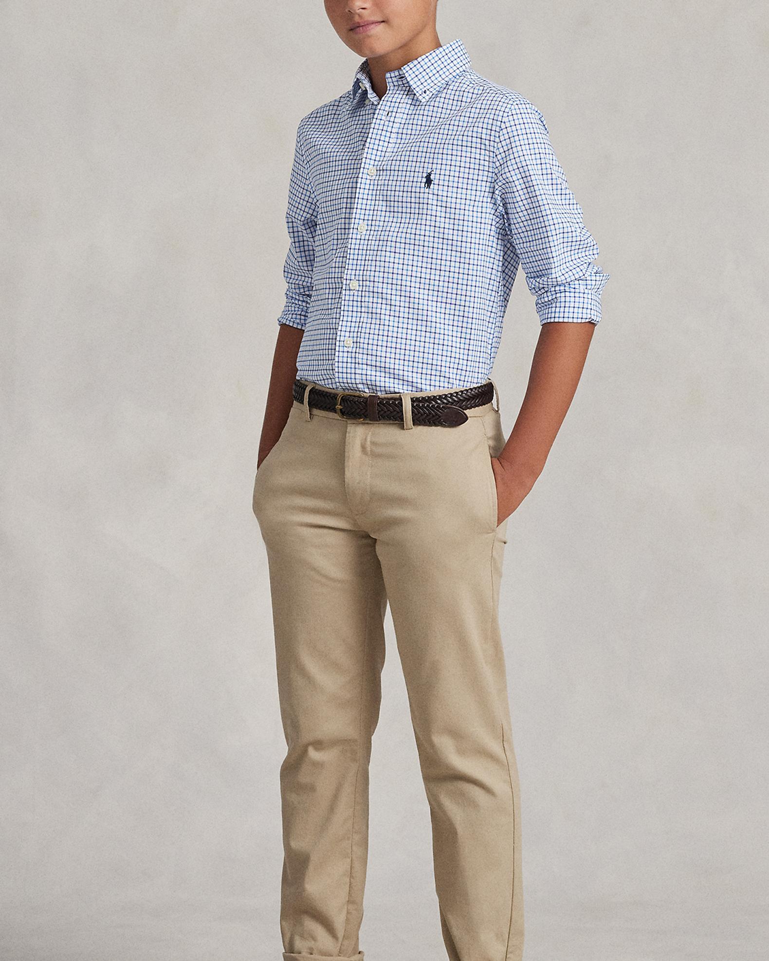 Polo Ralph Lauren Poplin Woven Gingham Sport Shirt, Size 2-7 