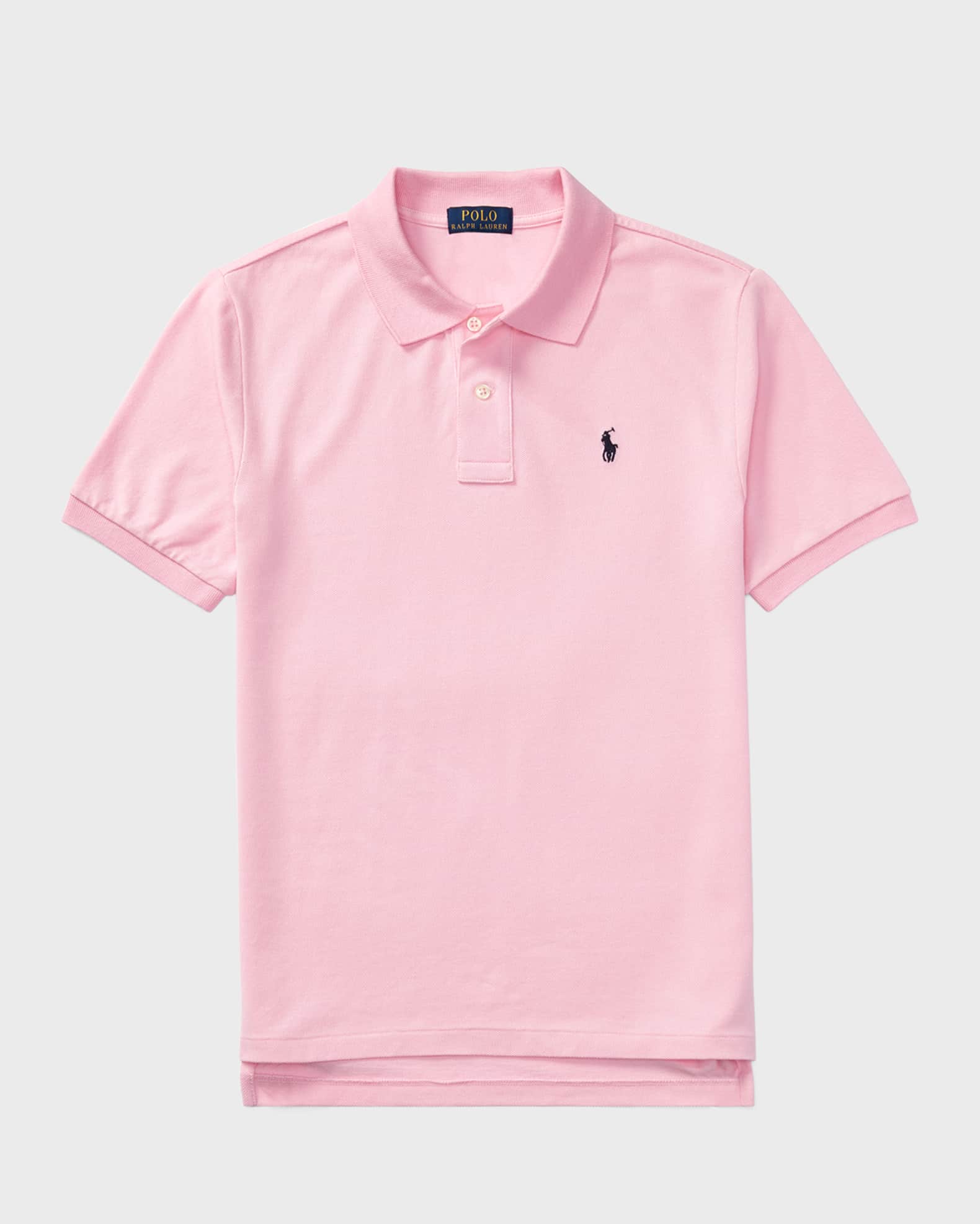 Boy's Short-Sleeve Logo Embroidery Polo Shirt, Size S-XL 0