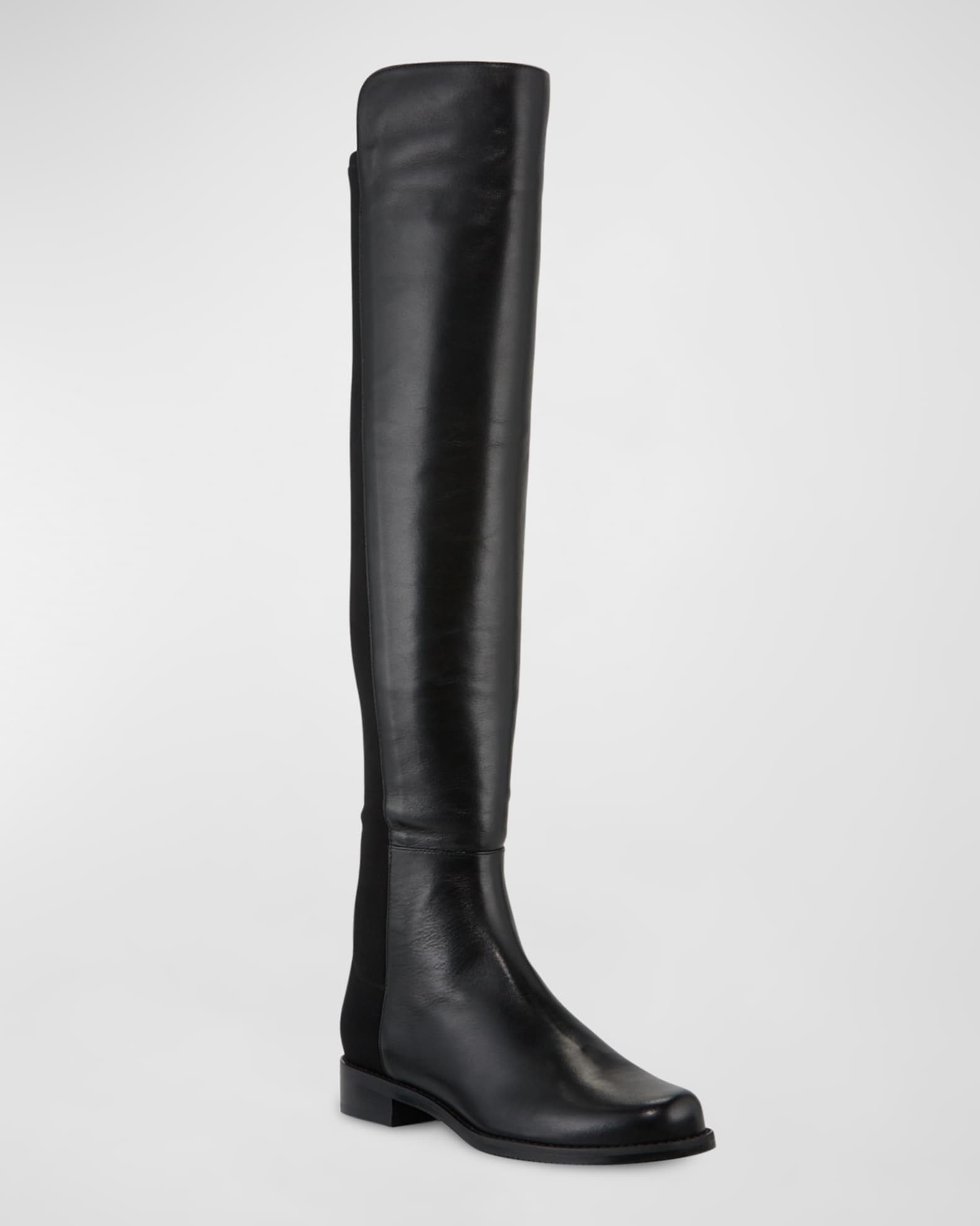 Stuart Weitzman 5050 Leather Over-the-Knee Boots | Neiman Marcus