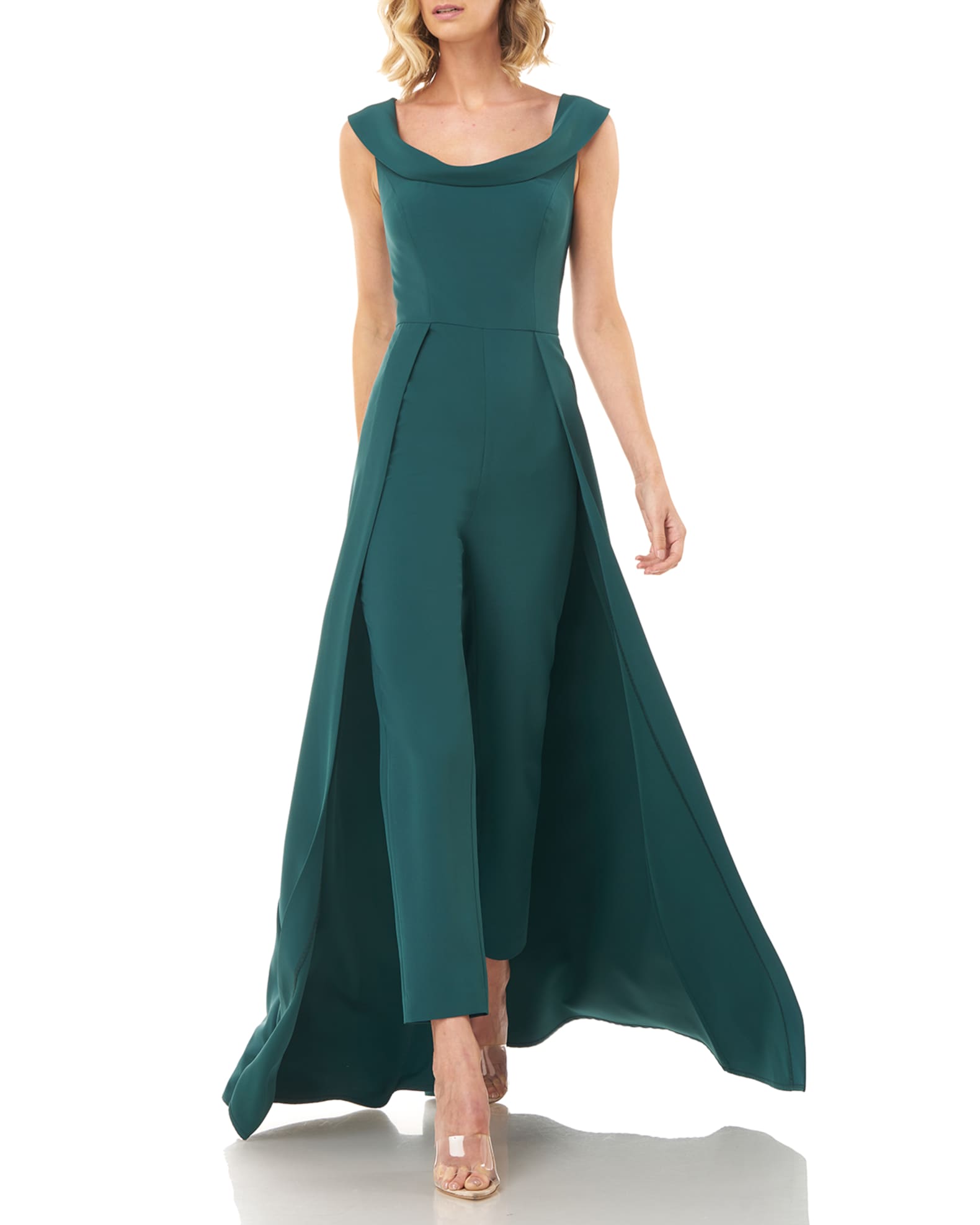 kay unger jumpsuit gown