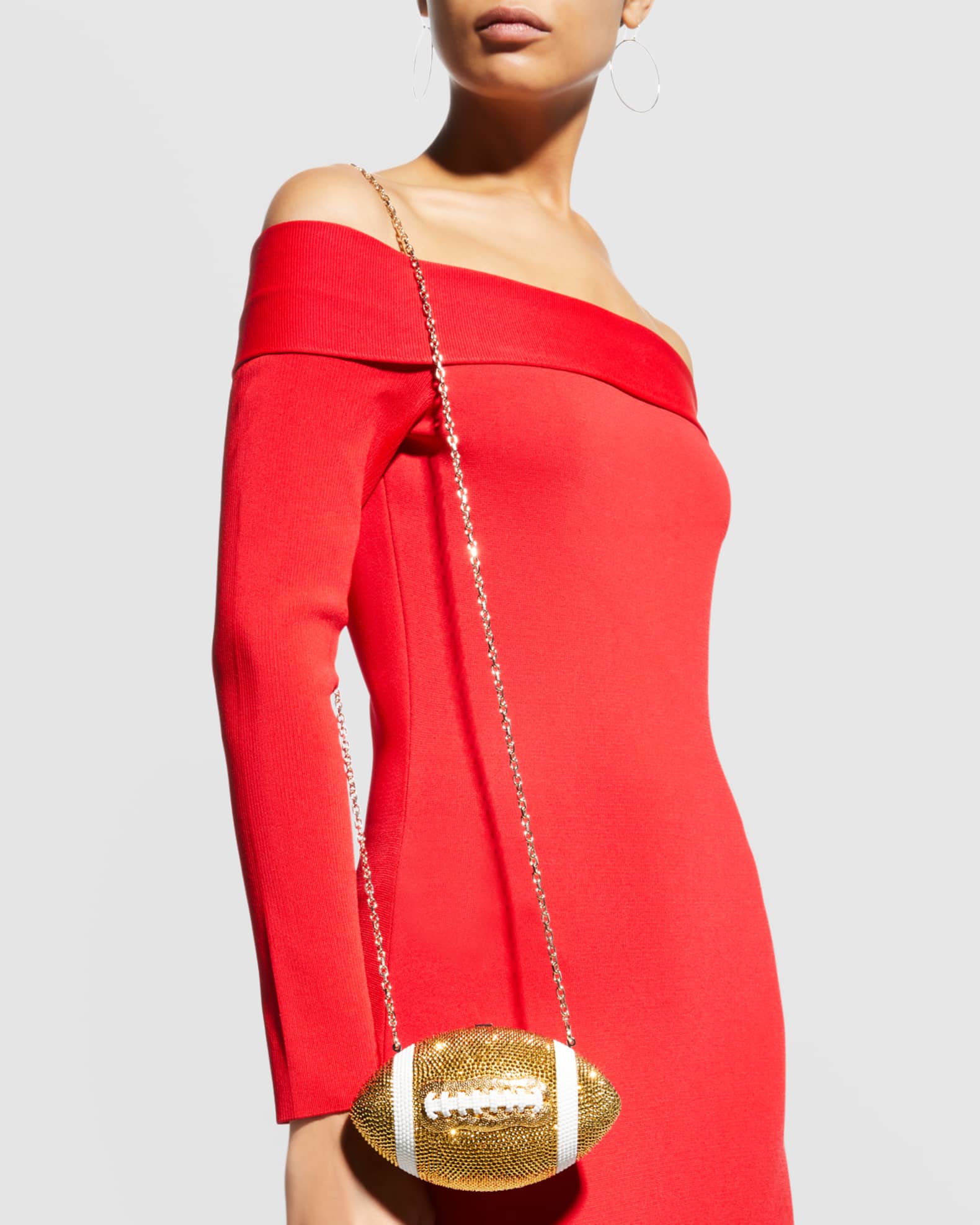 Crystal Football Minaudiere Bag 1