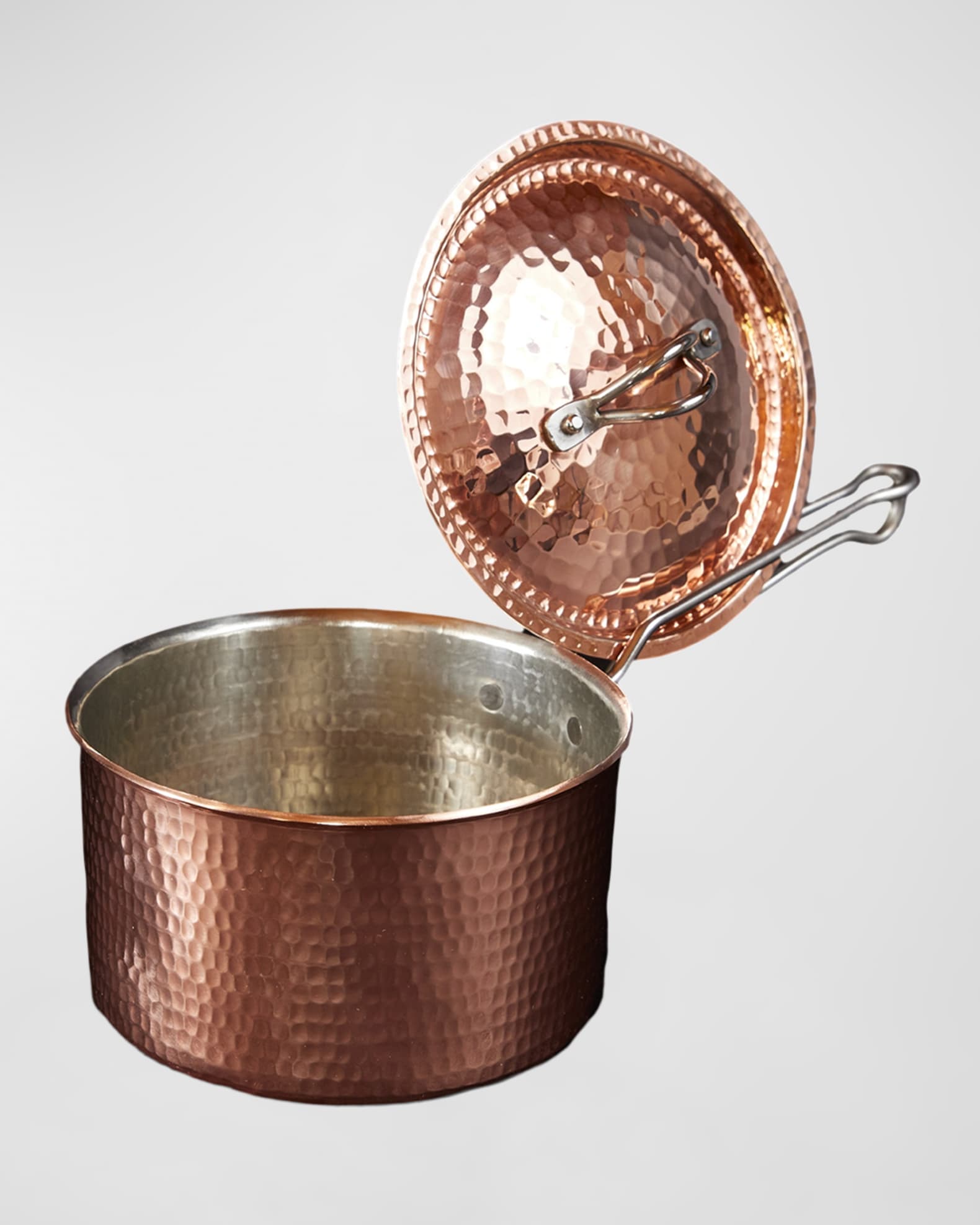 Copper Sauce Pot, 2.5 quart with lid - wholesale-sertodo