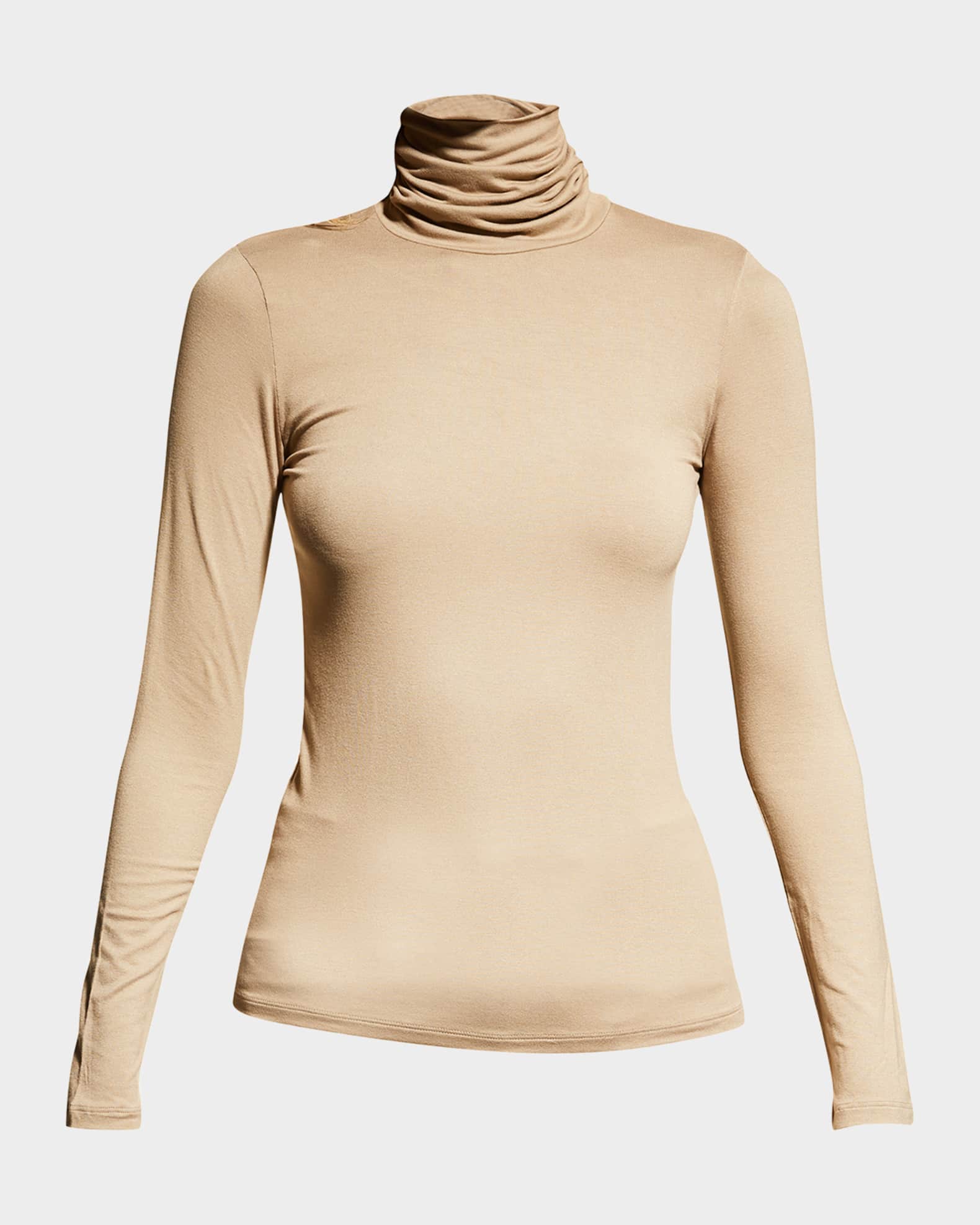 Majestic Filatures Viscose Jersey Turtleneck Neiman Marcus