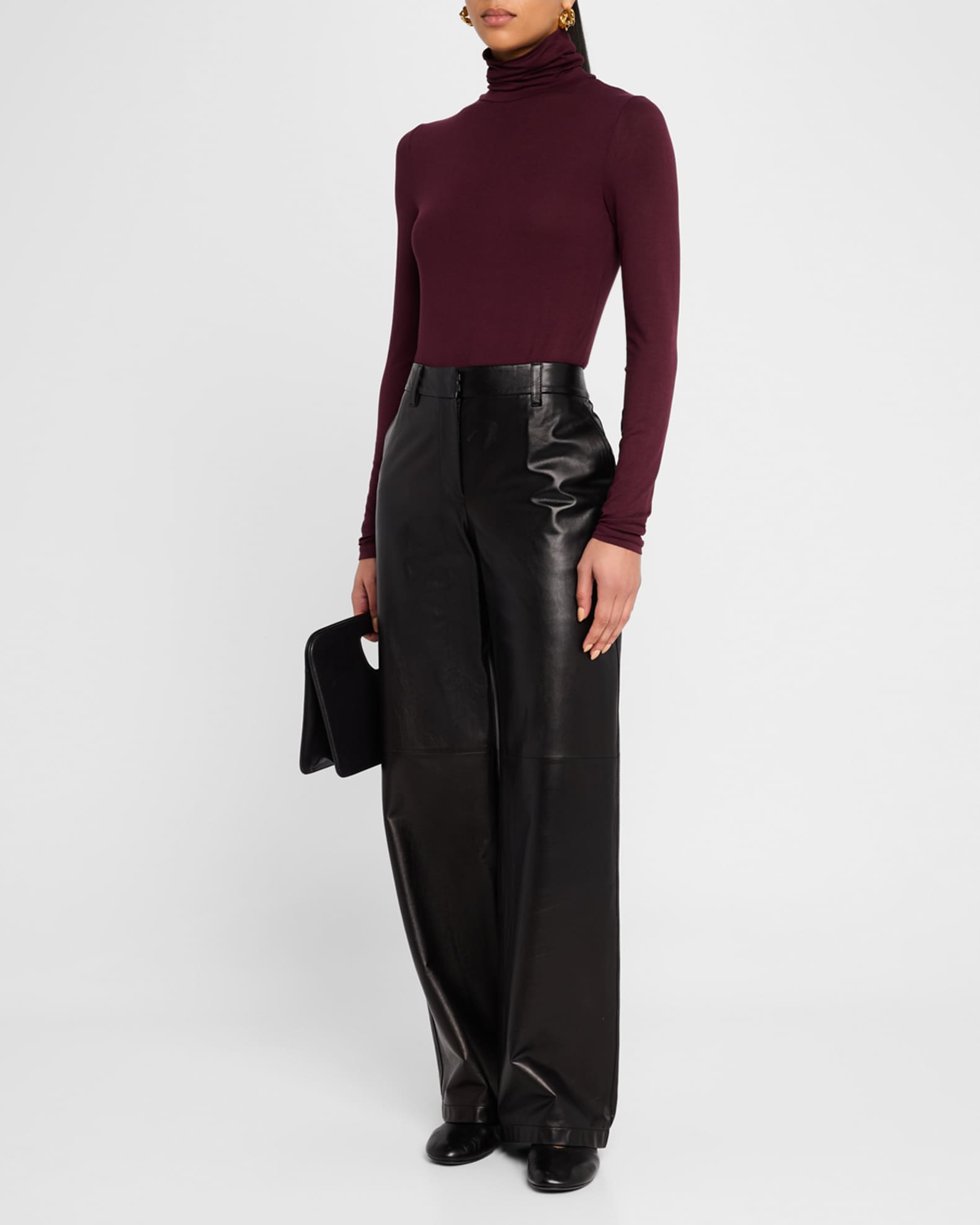 Jersey Turtleneck Powder main image 1