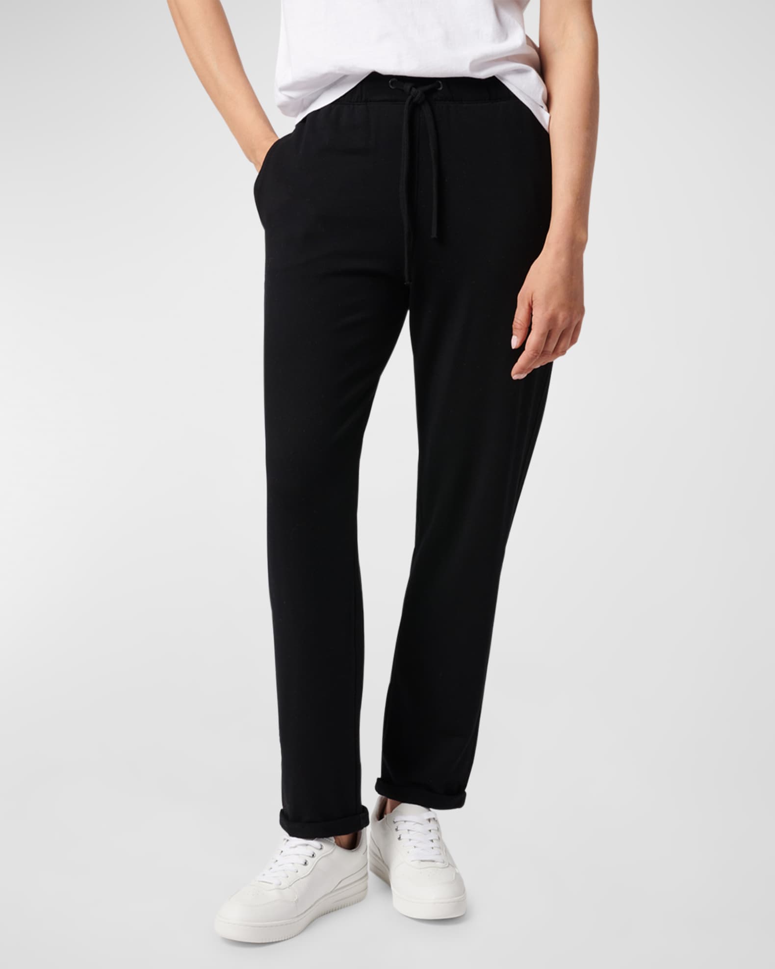 パンツ MAJESTIC FILATURES Trousers with drawstring waist Majestic Filatures Trousers With Drawstring Waist in Natural
