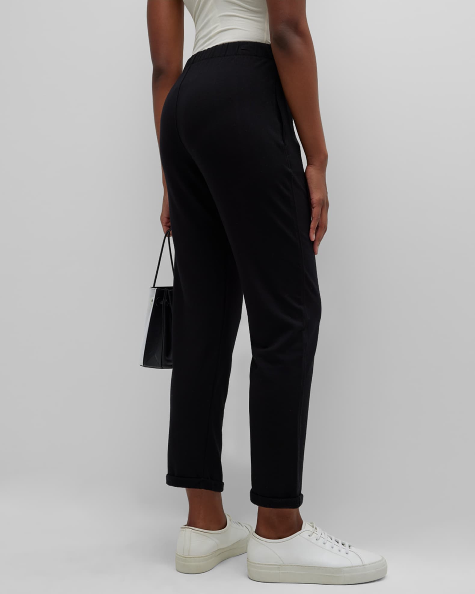 パンツ MAJESTIC FILATURES Trousers with drawstring waist Majestic Filatures Drawstring French Terry Pants with Rolled