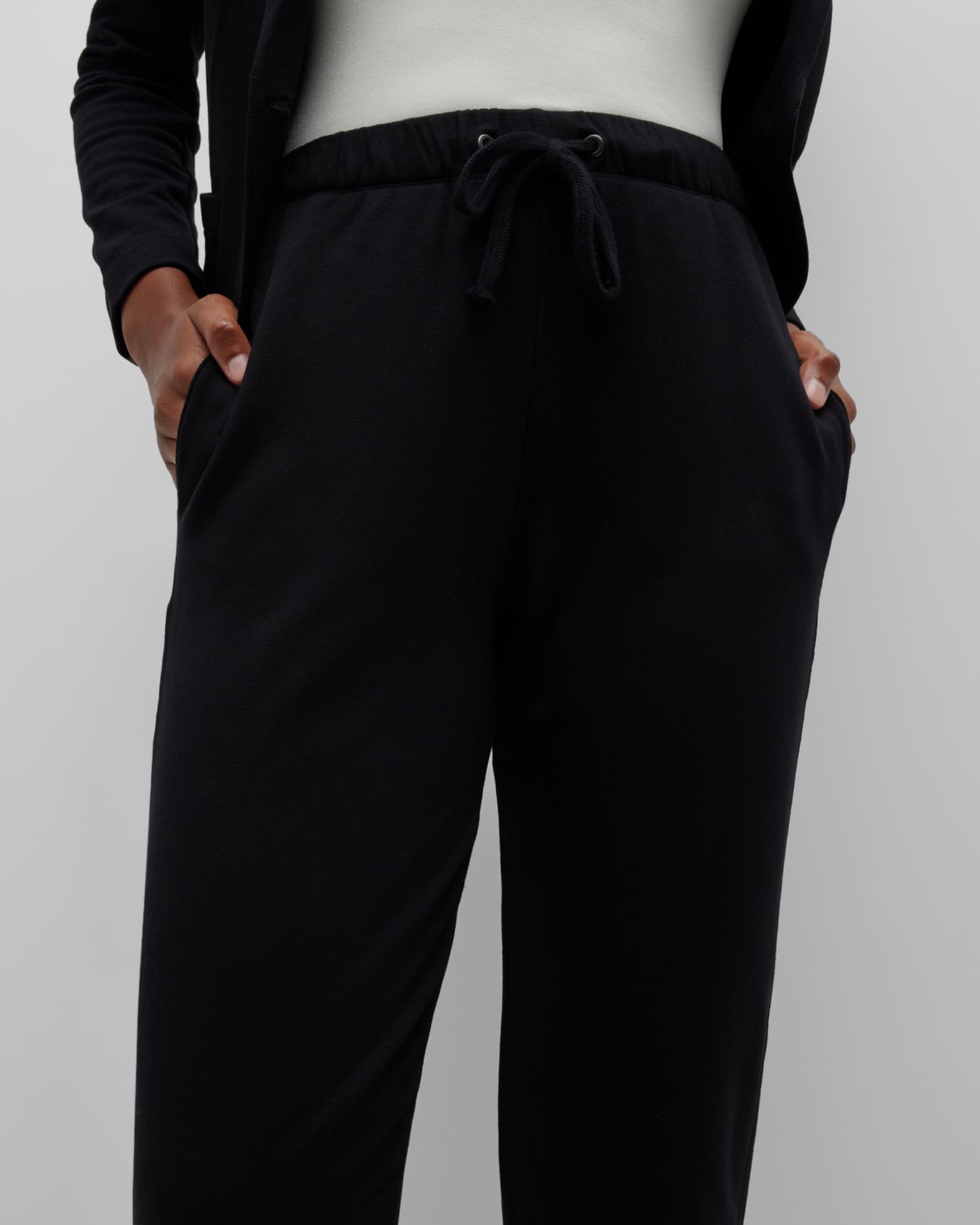 パンツ MAJESTIC FILATURES Trousers with drawstring waist Majestic Filatures Trousers With Drawstring Waist in Natural
